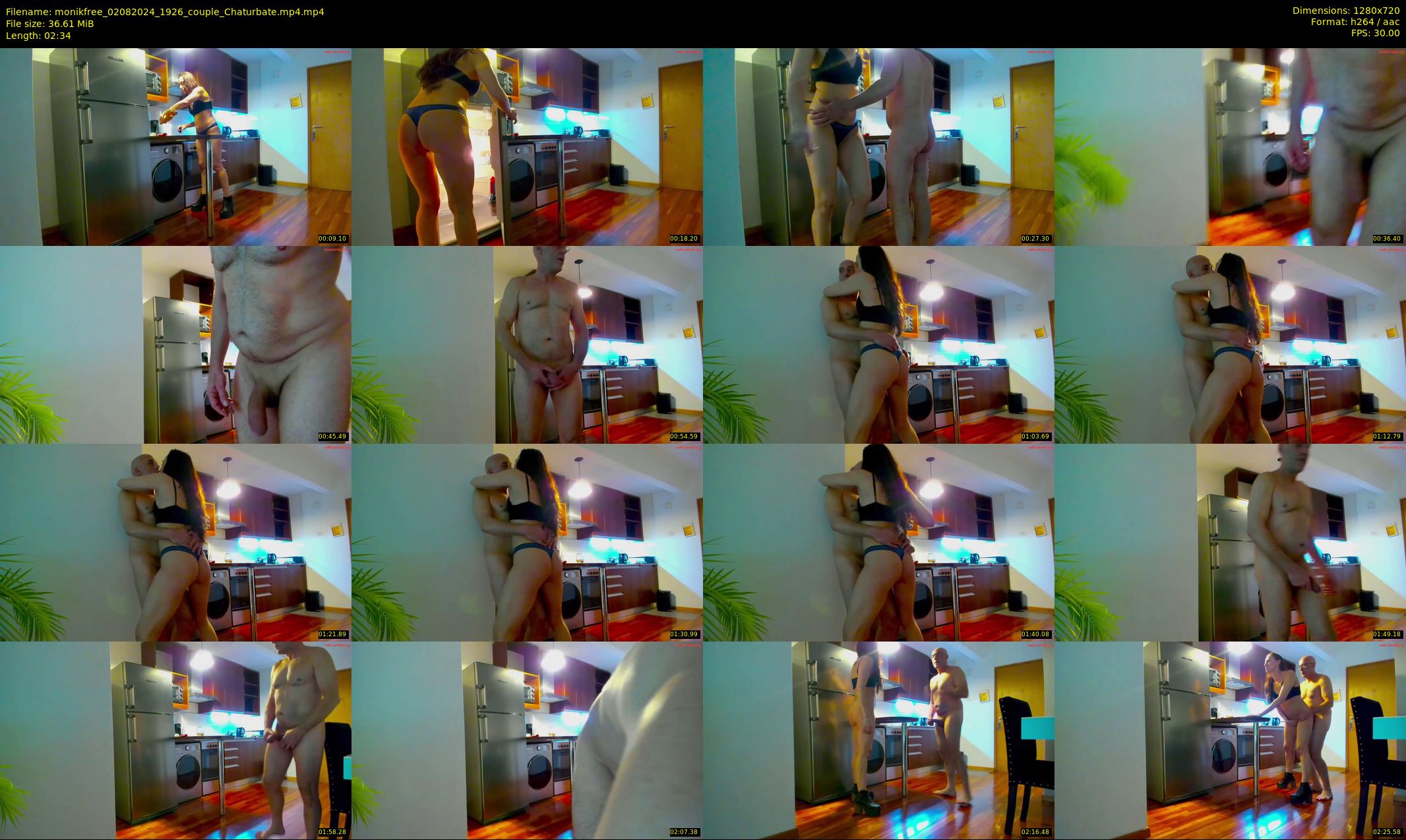monikfree — 3 minute Chaturbate couple cam show recording, 720p, Aug 2, 2024