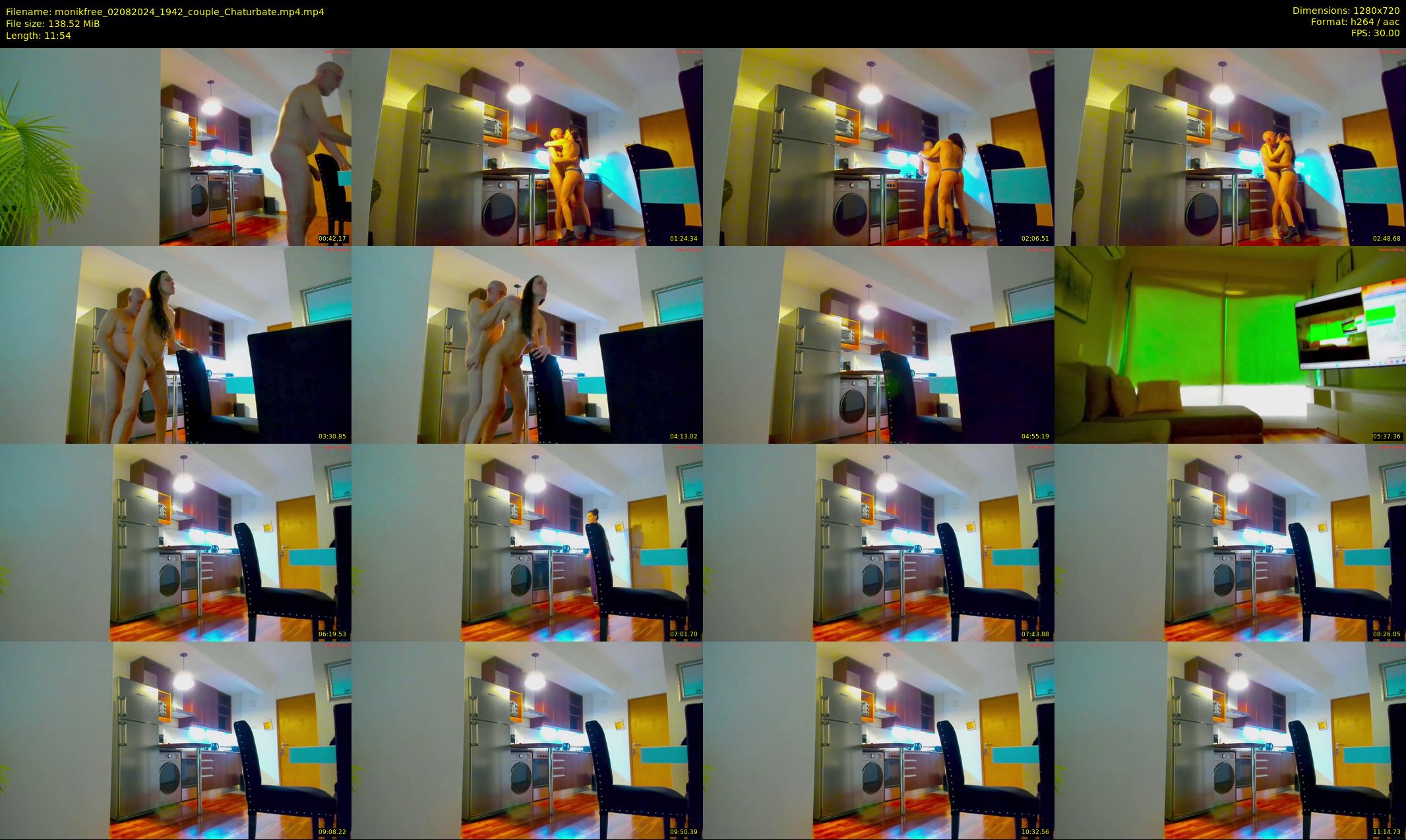 monikfree — 12 minute Chaturbate couple cam show recording, 720p, Aug 2, 2024