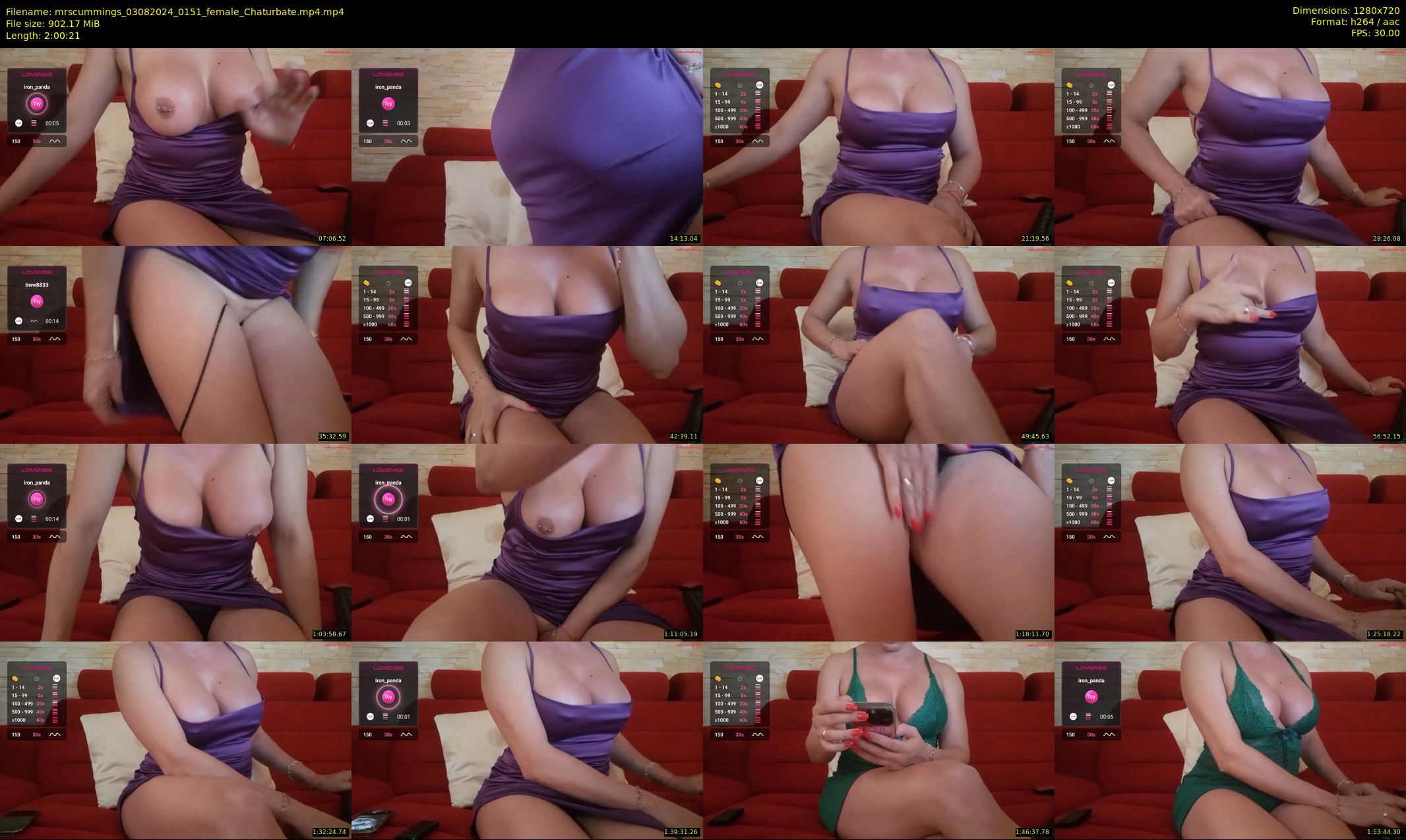 mrscummings — 121 minute Chaturbate female cam show recording, 720p, Aug 3, 2024