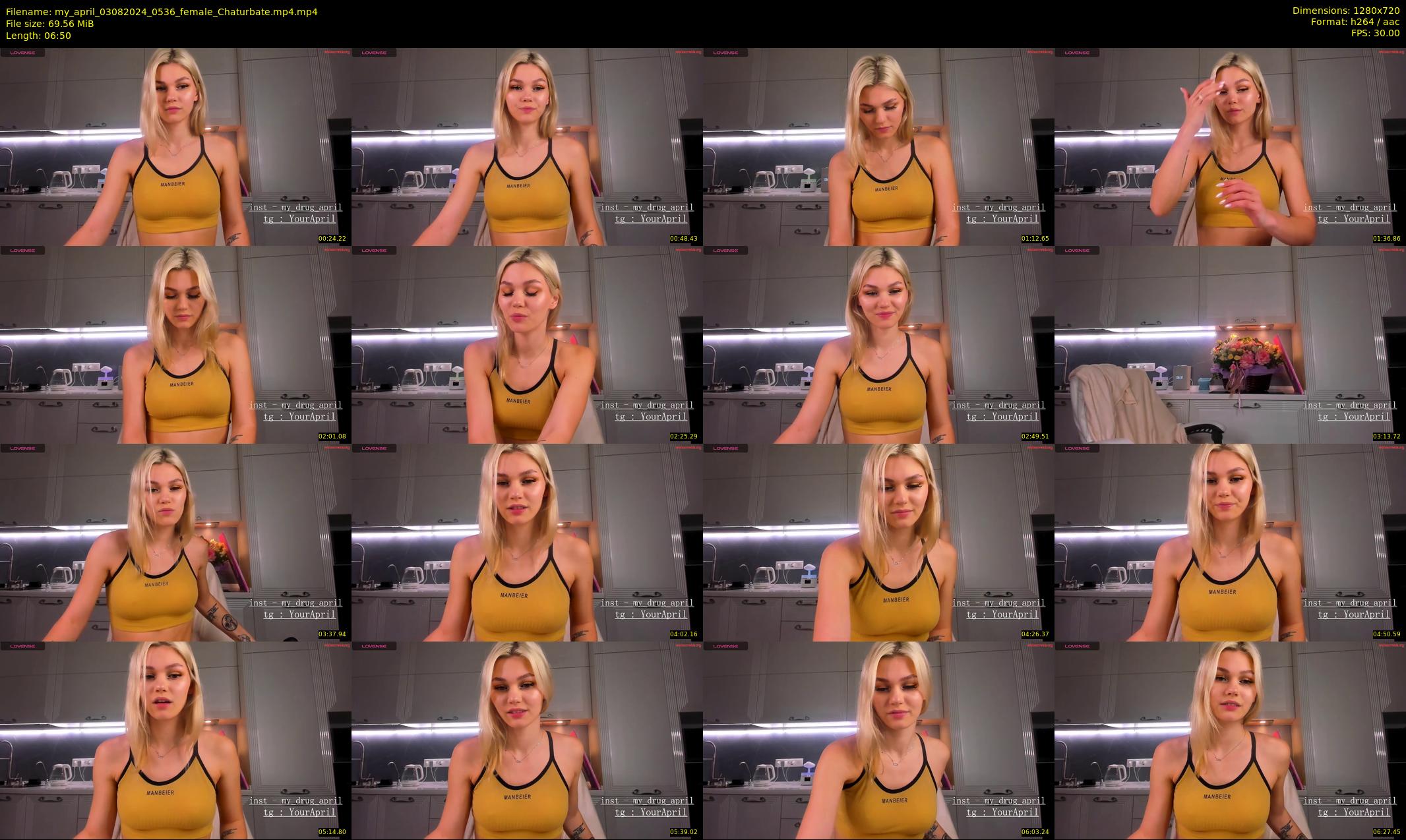 my_april — 7 minute Chaturbate female cam show recording, 720p, Aug 3, 2024