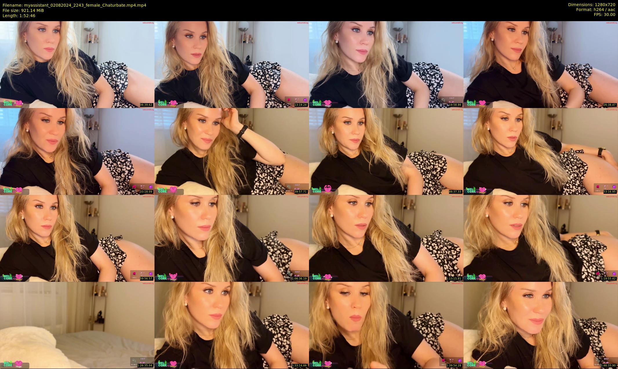 myassistant — 113 minute Chaturbate female cam show recording, 720p, Aug 2, 2024
