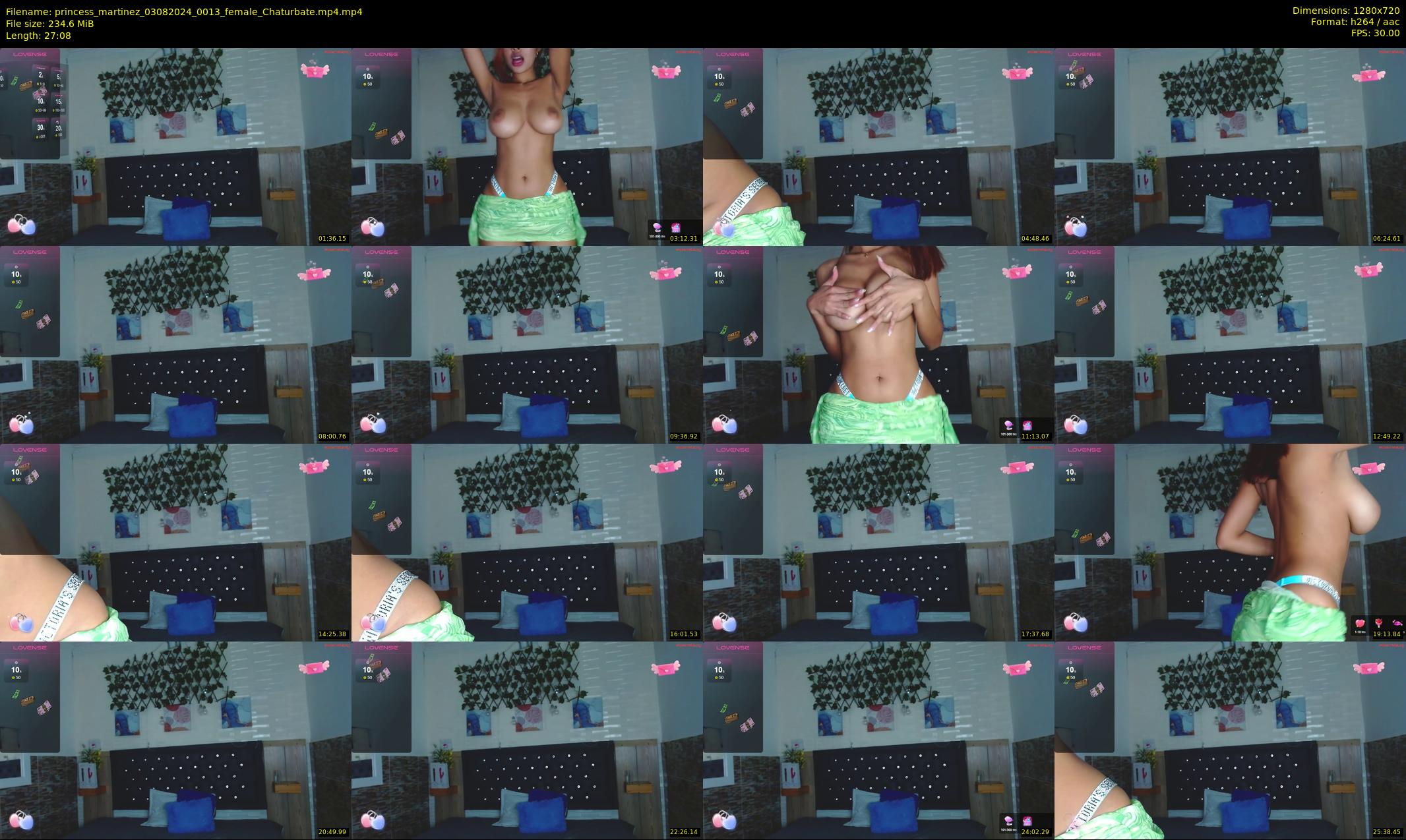 princess_martinez — 28 minute Chaturbate female cam show recording, 720p, Aug 3, 2024