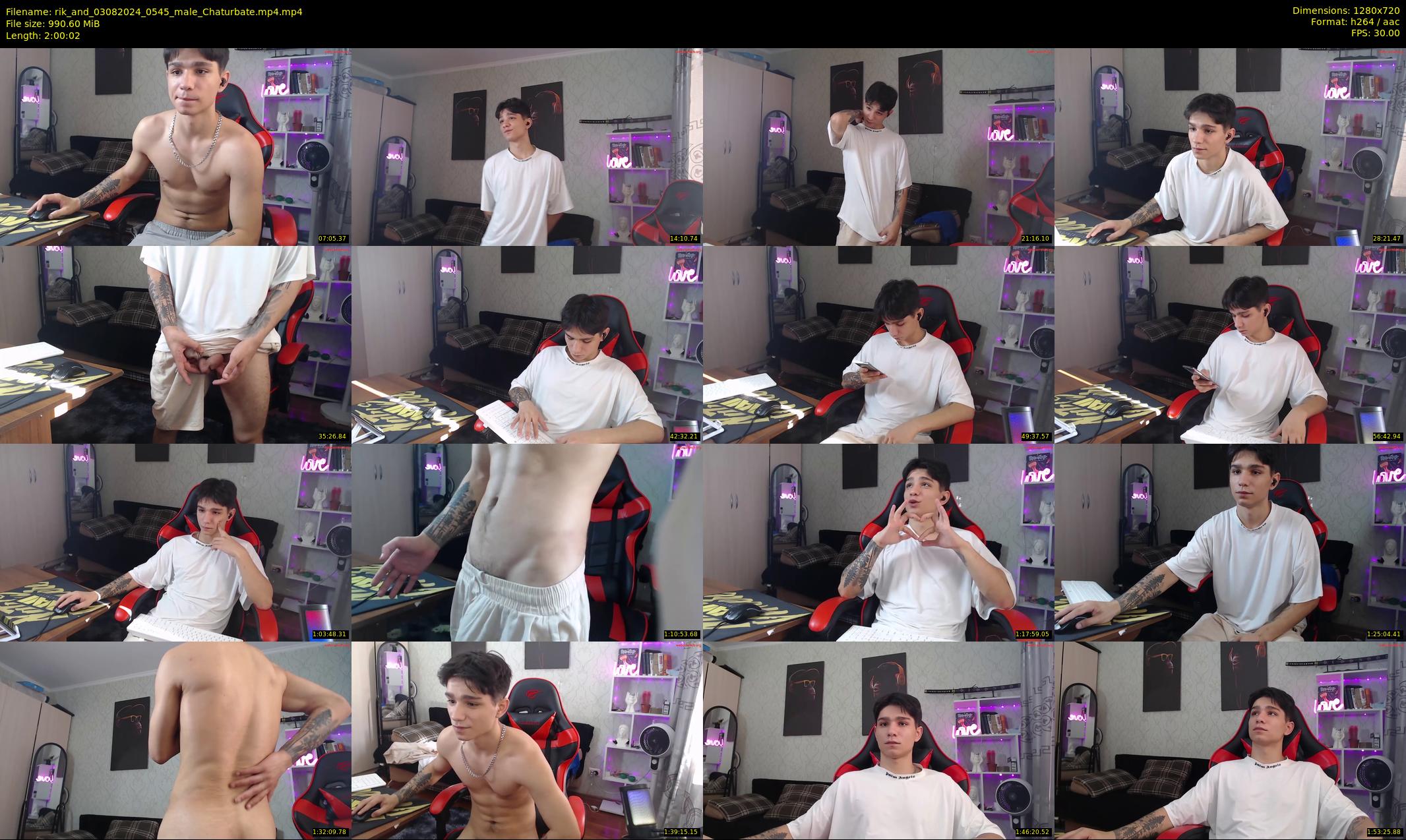 rik_and — 121 minute Chaturbate male cam show recording, 720p, Aug 3, 2024