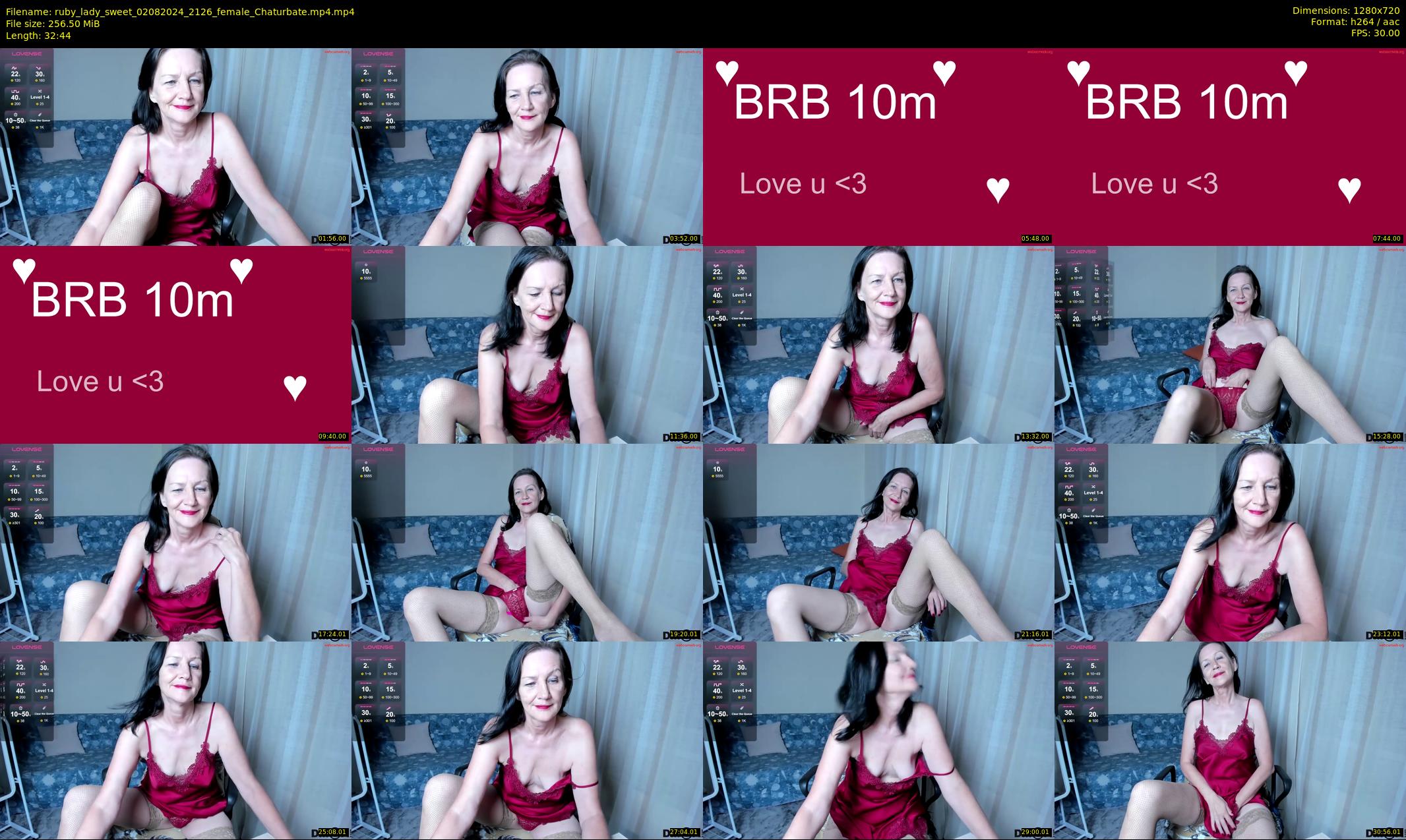 ruby_lady_sweet — 33 minute Chaturbate female cam show recording, 720p, Aug 2, 2024