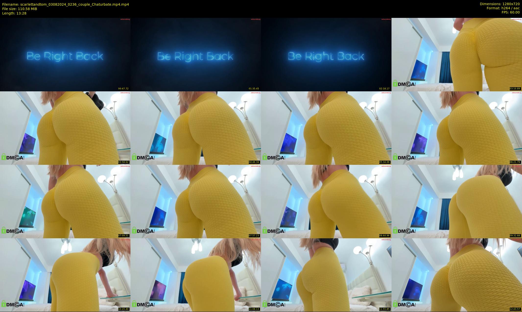scarlettandtom — 14 minute Chaturbate couple cam show recording, 720p, Aug 3, 2024