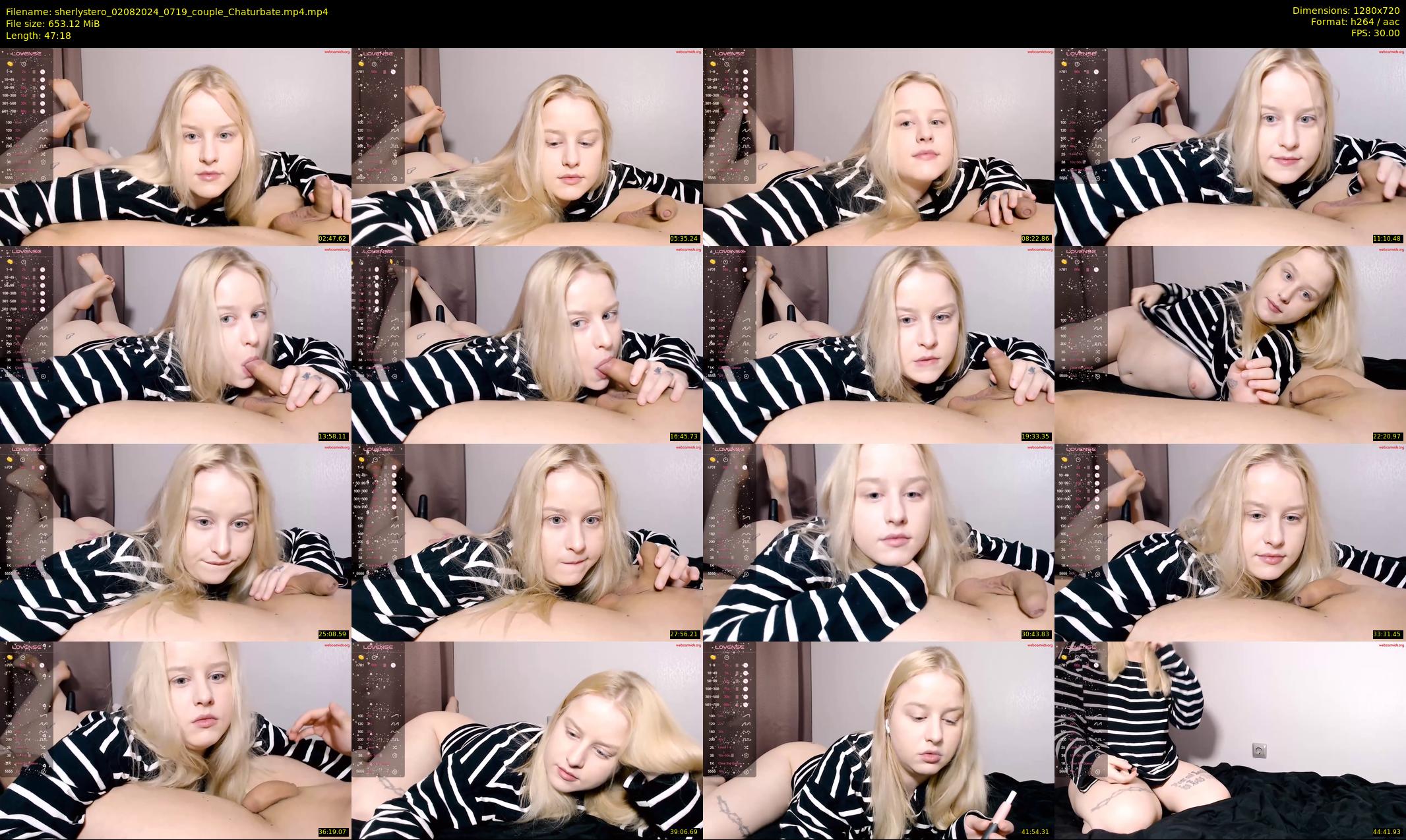 sherlystero — 48 minute Chaturbate couple cam show recording, 720p, Aug 2, 2024