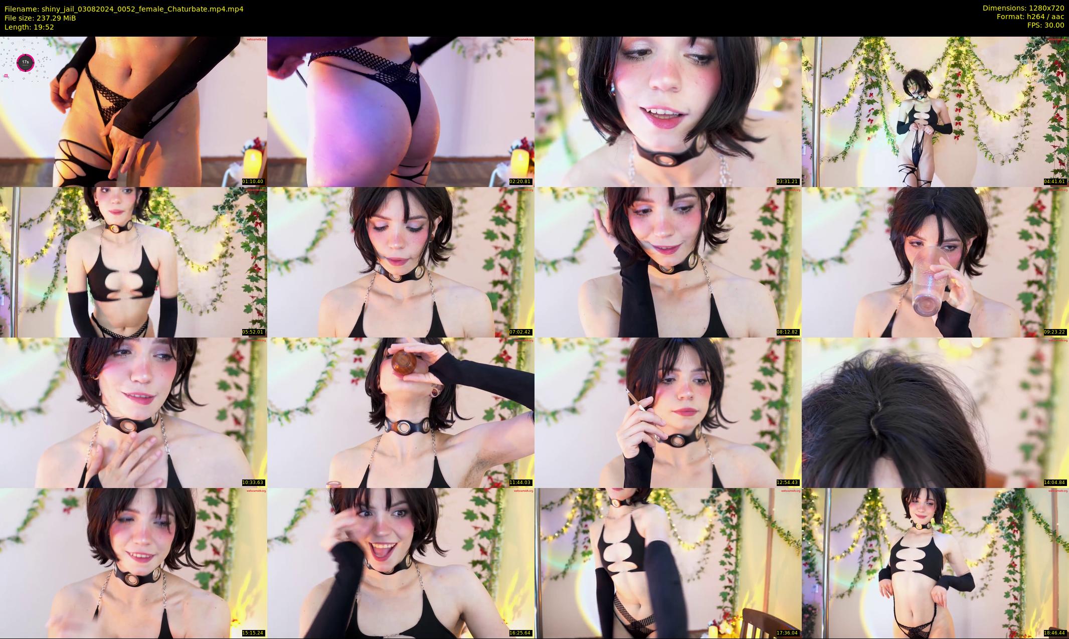 shiny_jail — 20 minute Chaturbate female cam show recording, 720p, Aug 3, 2024