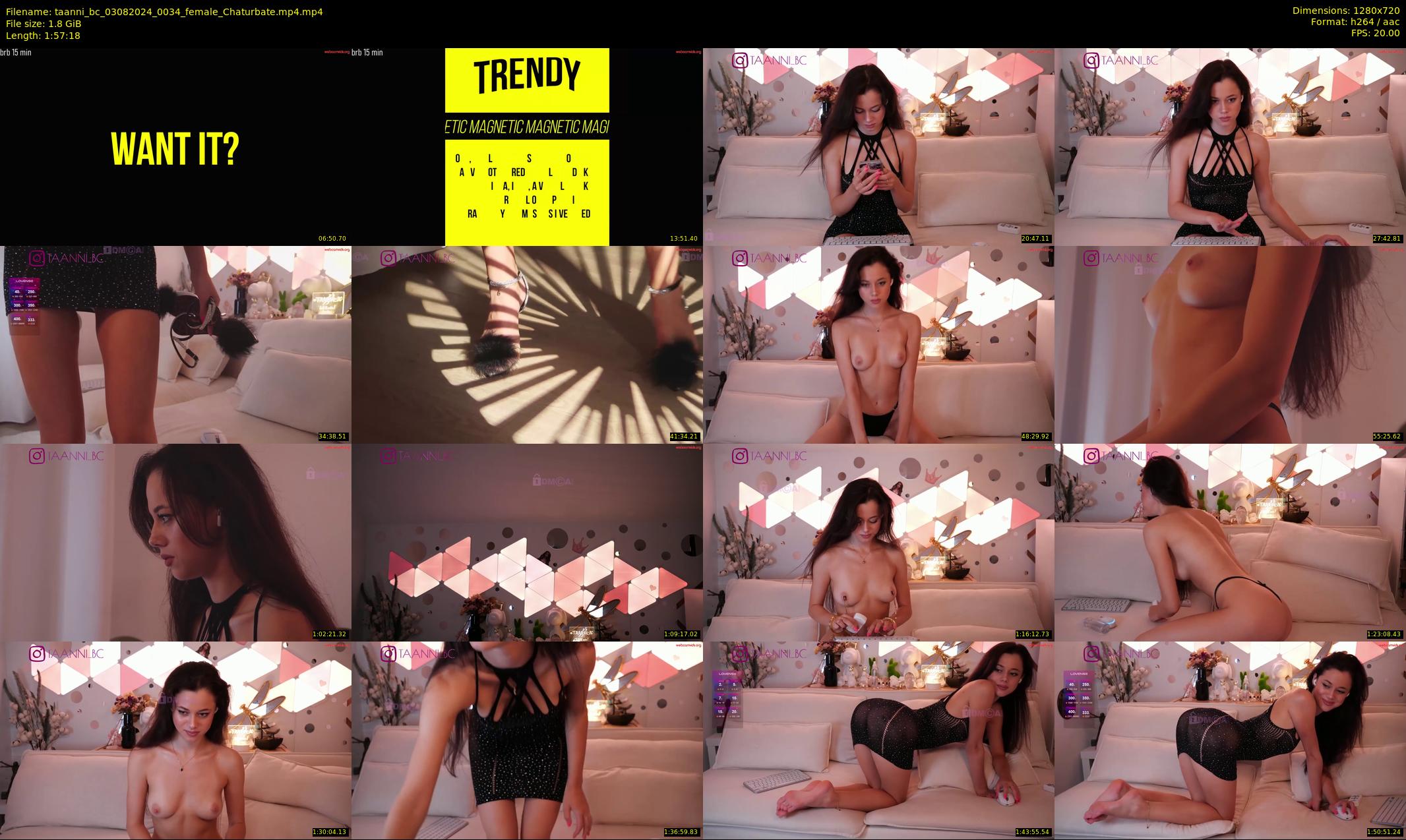 taanni_bc — 118 minute Chaturbate female cam show recording, 720p, Aug 3, 2024