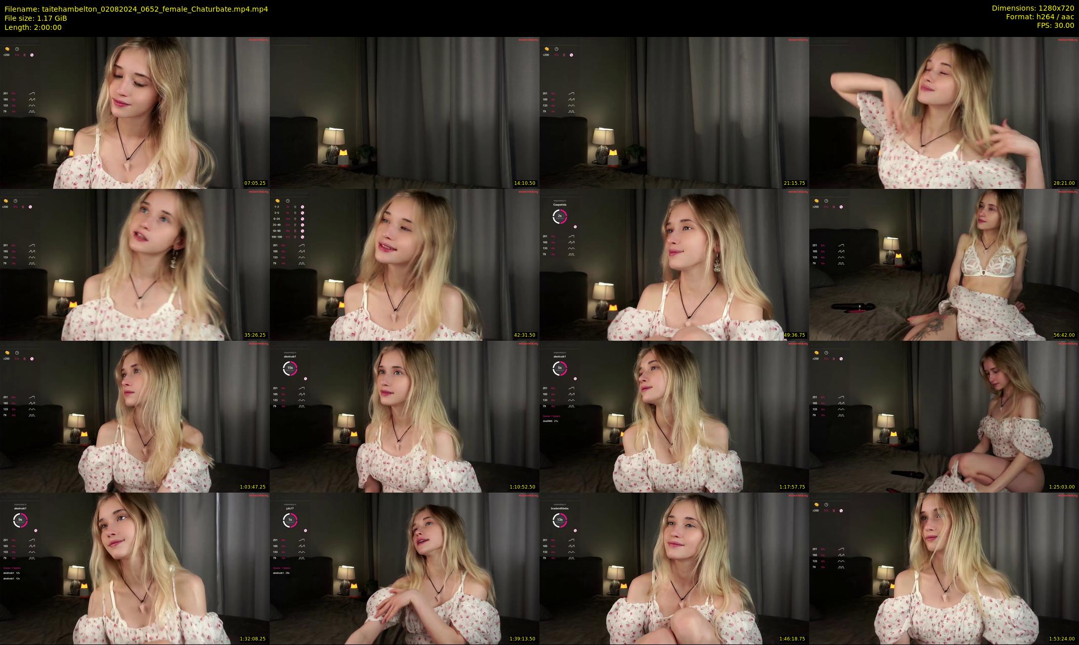 taitehambelton — 120 minute Chaturbate female cam show recording, 720p, Aug 2, 2024