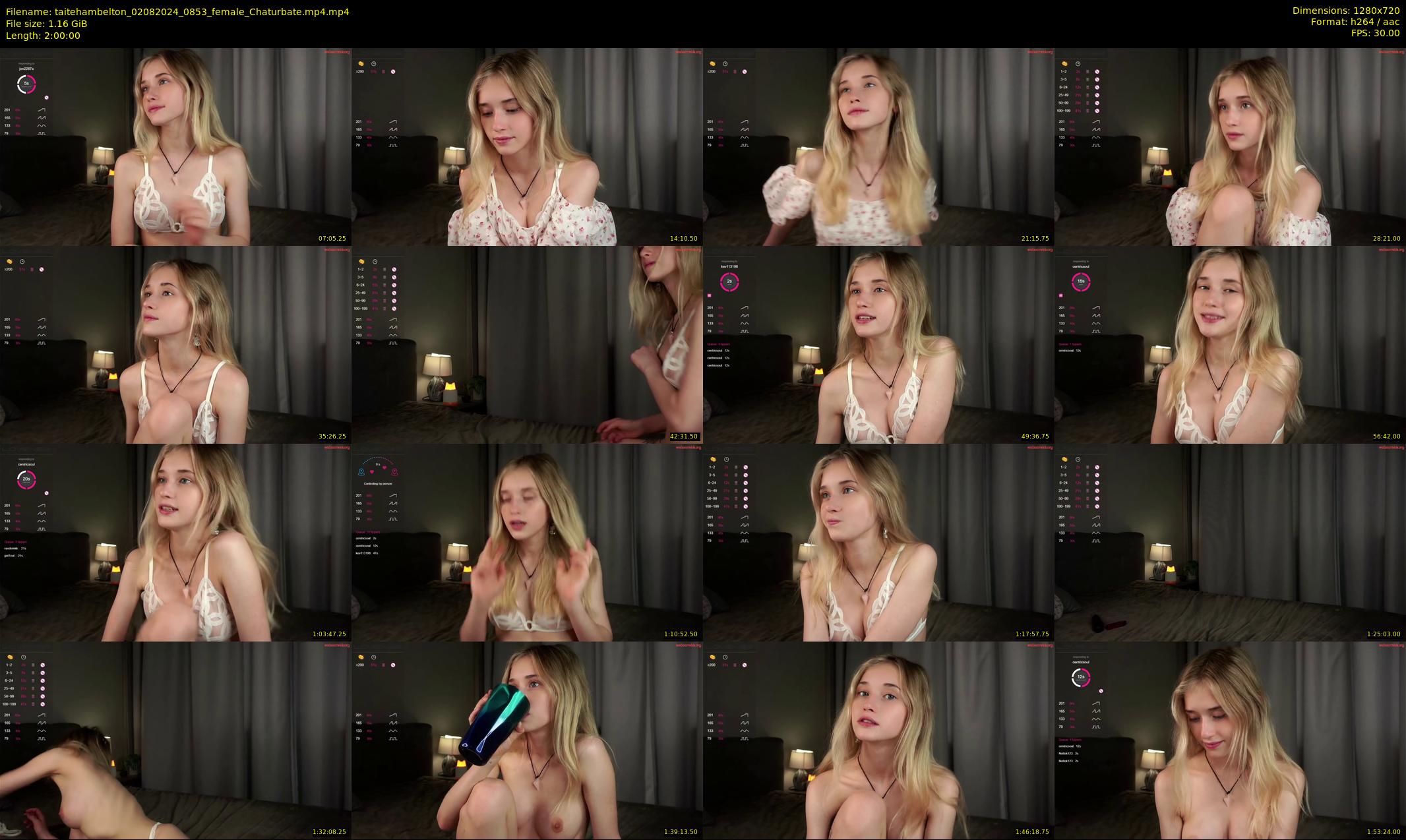 taitehambelton — 120 minute Chaturbate female cam show recording, 720p, Aug 2, 2024