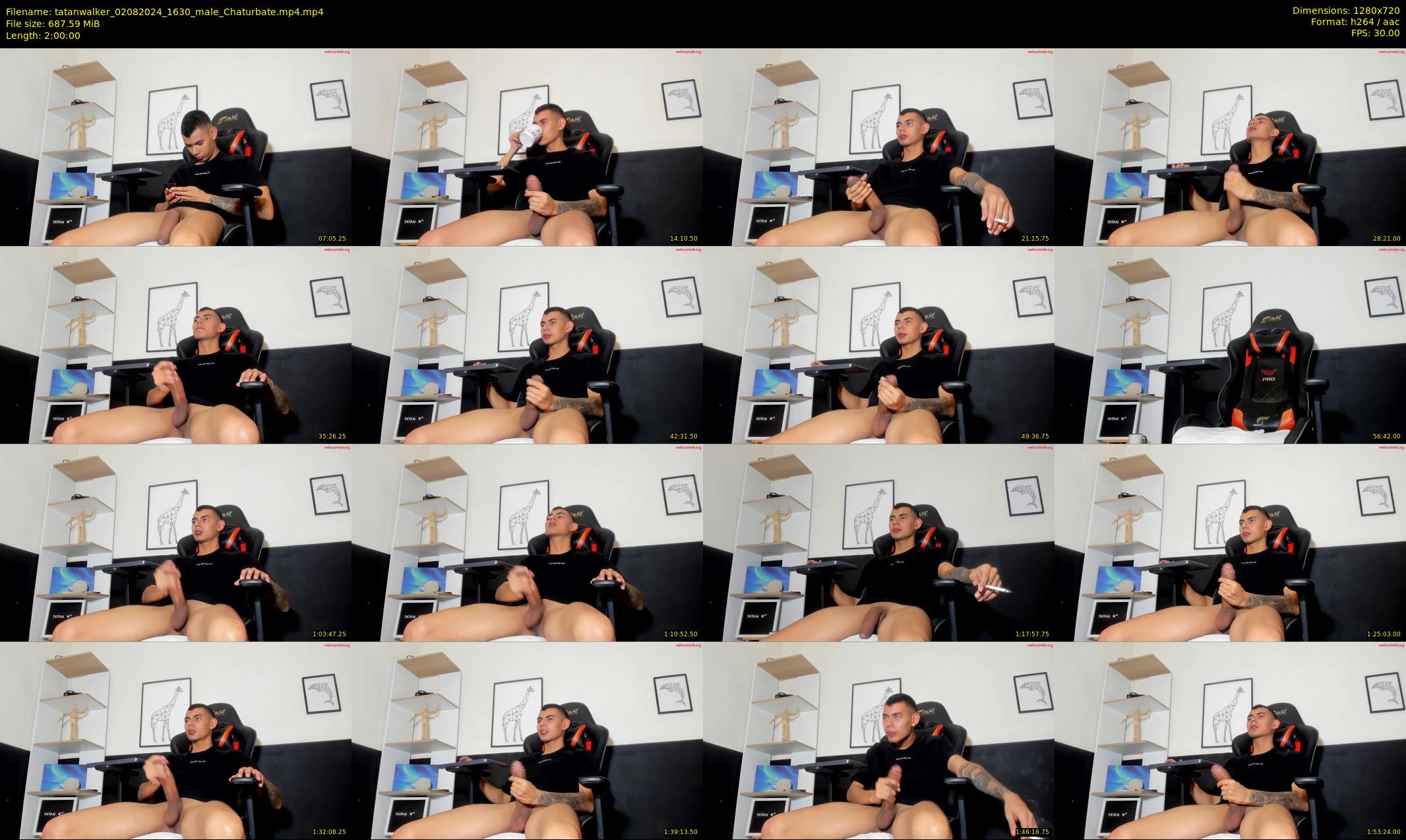 tatanwalker — 120 minute Chaturbate male cam show recording, 720p, Aug 2, 2024