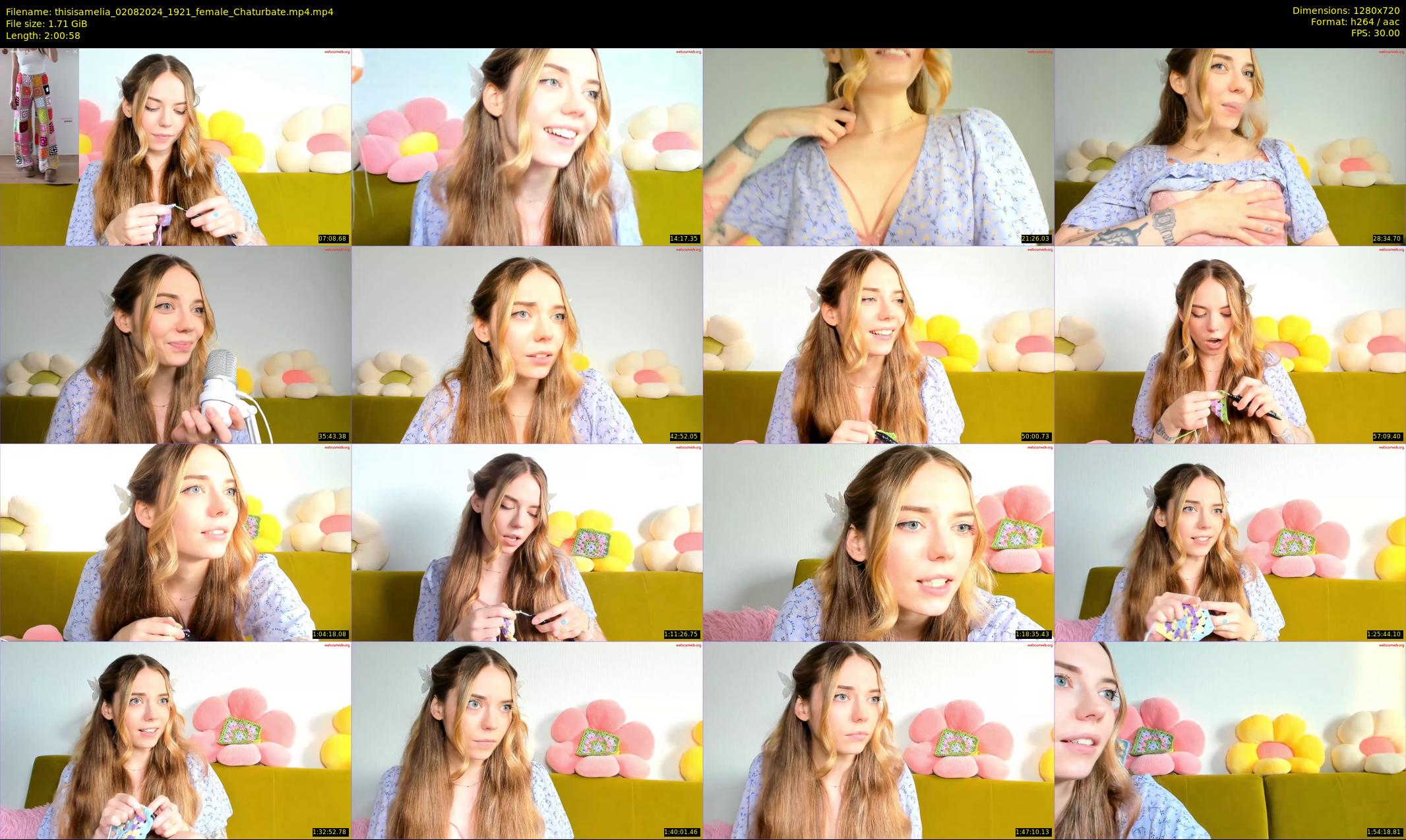 thisisamelia — 121 minute Chaturbate female cam show recording, 720p, Aug 2, 2024