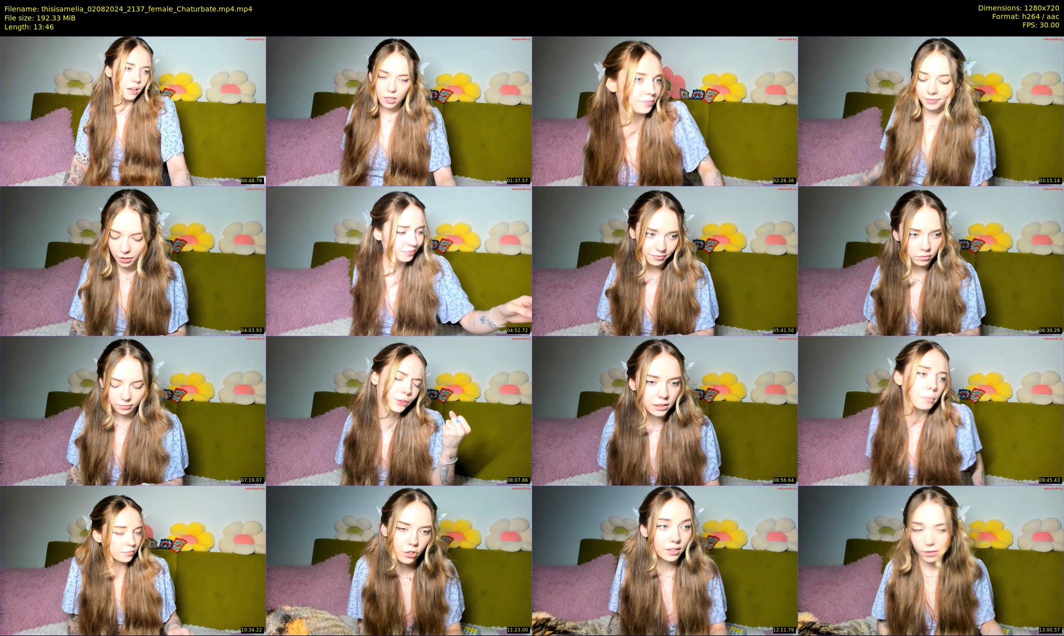 thisisamelia — 14 minute Chaturbate female cam show recording, 720p, Aug 2, 2024