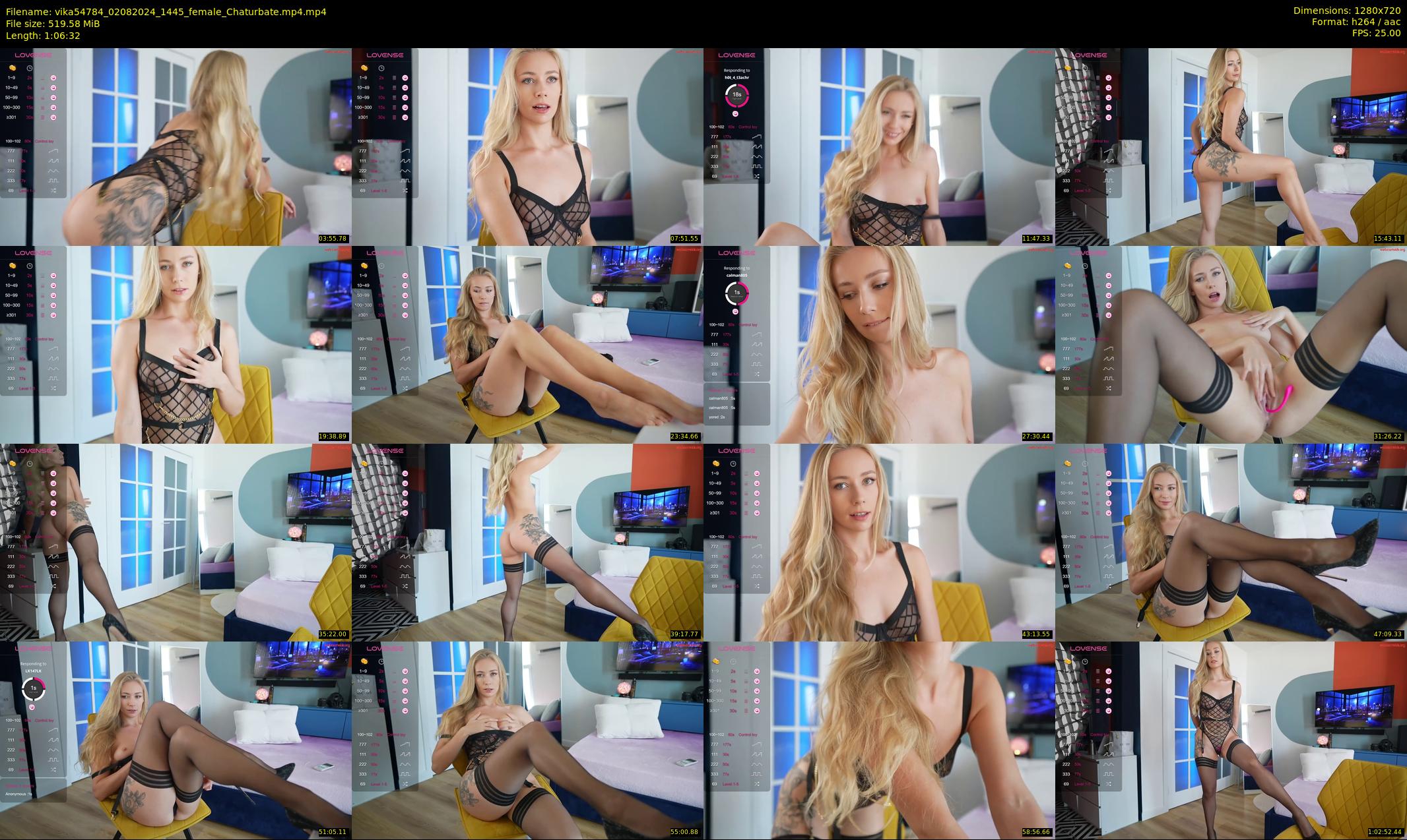 vika54784 — 67 minute Chaturbate female cam show recording, 720p, Aug 2, 2024
