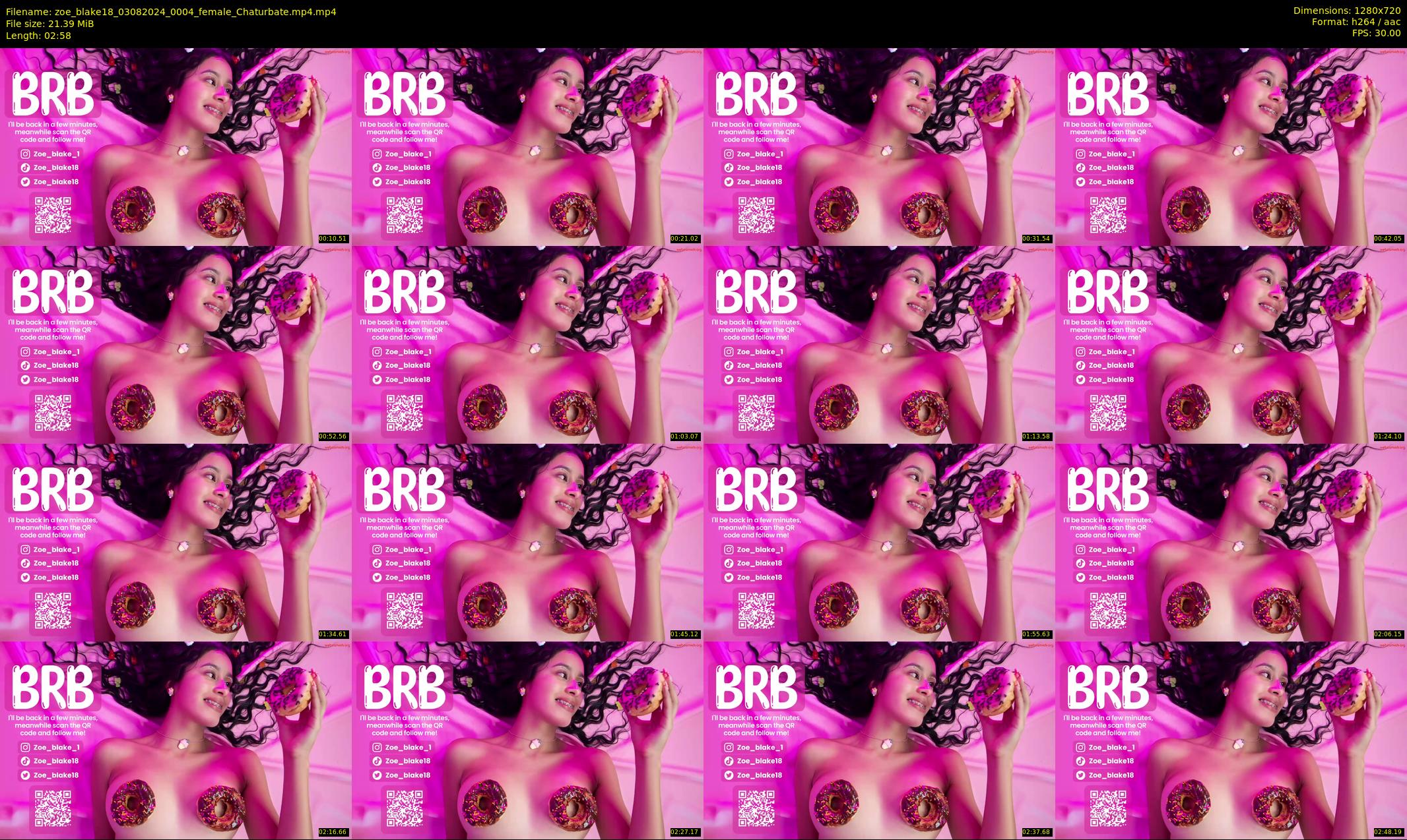 zoe_blake18 — 3 minute Chaturbate female cam show recording, 720p, Aug 3, 2024