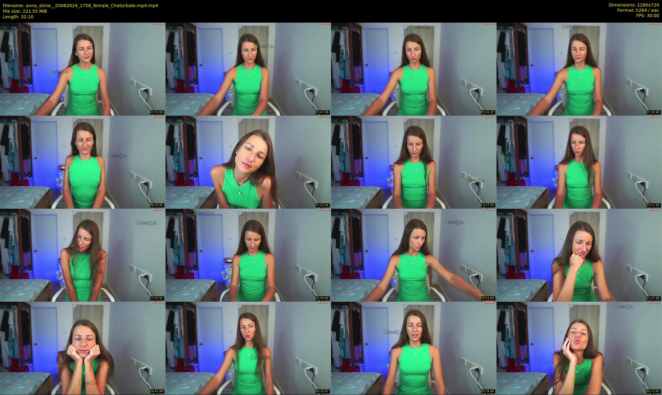 anna_shine_ — 33 minute Chaturbate female cam show recording, 720p, Aug 3, 2024