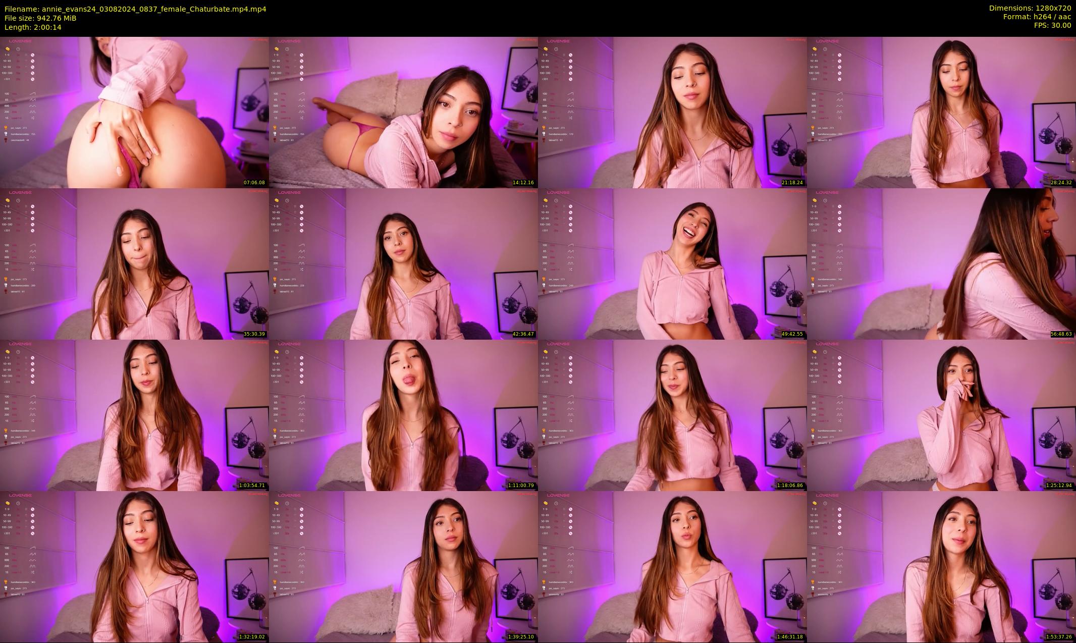 annie_evans24 — 121 minute Chaturbate female cam show recording, 720p, Aug 3, 2024