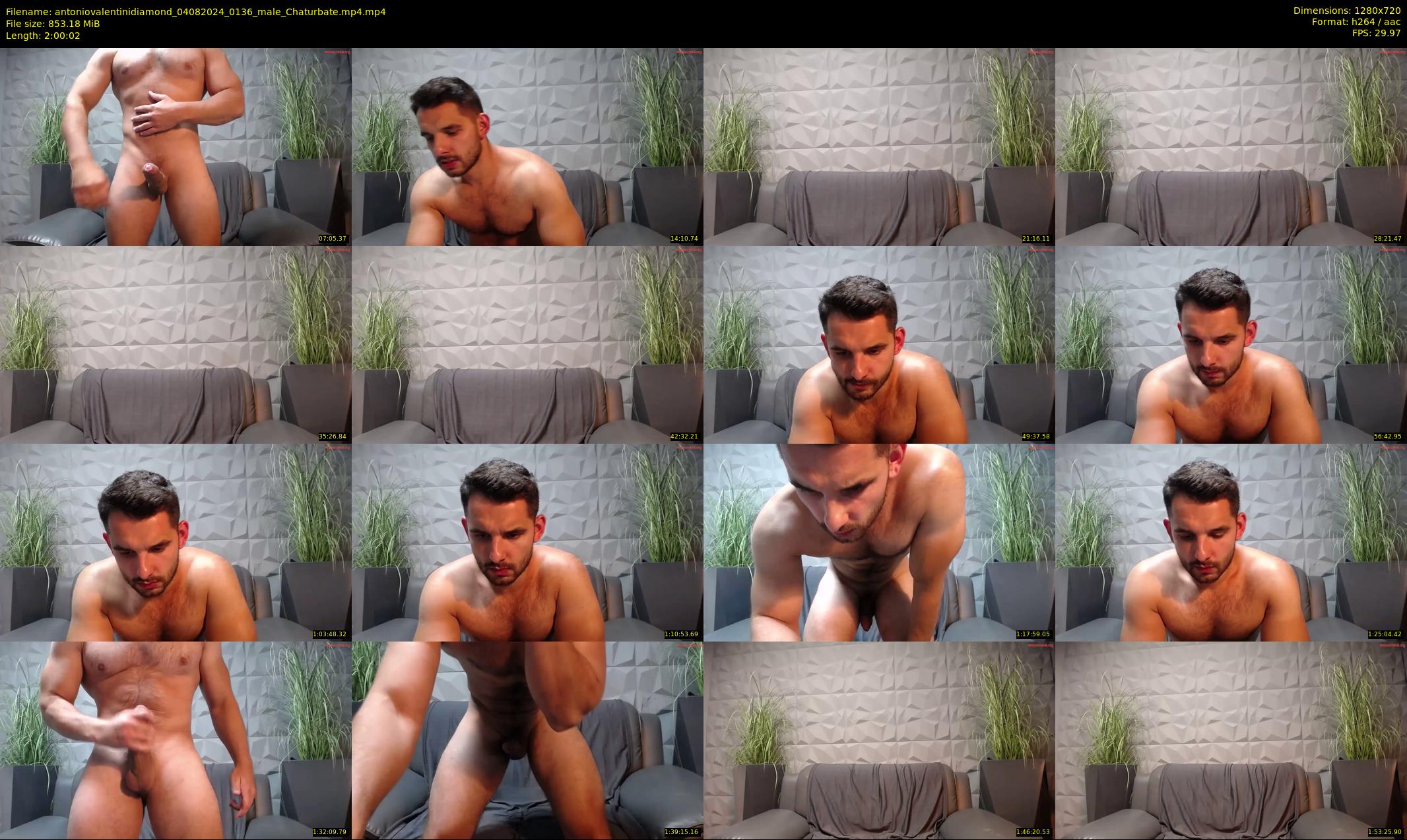 antoniovalentinidiamond — 121 minute Chaturbate male cam show recording, 720p, Aug 4, 2024