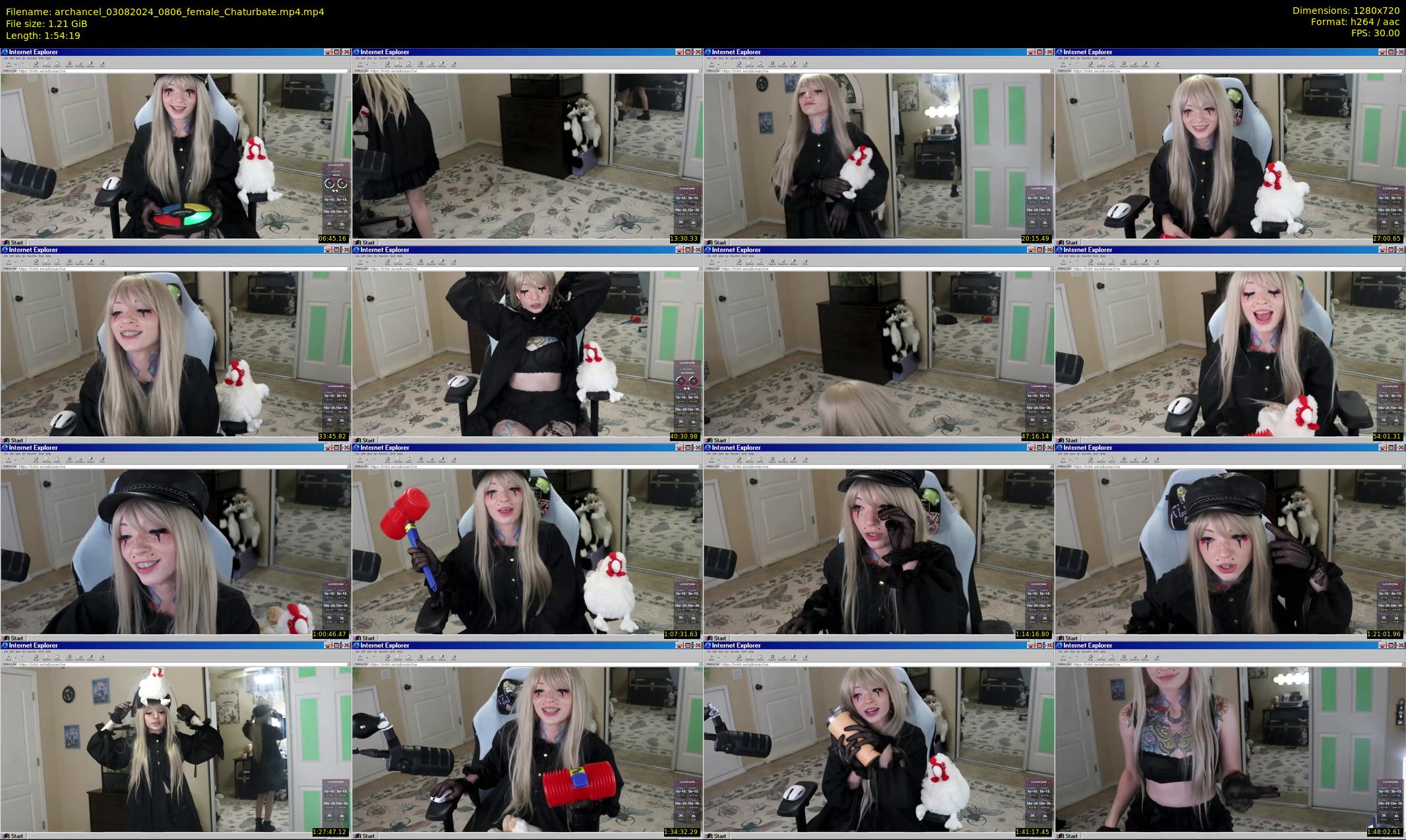 archancel — 115 minute Chaturbate female cam show recording, 720p, Aug 3, 2024