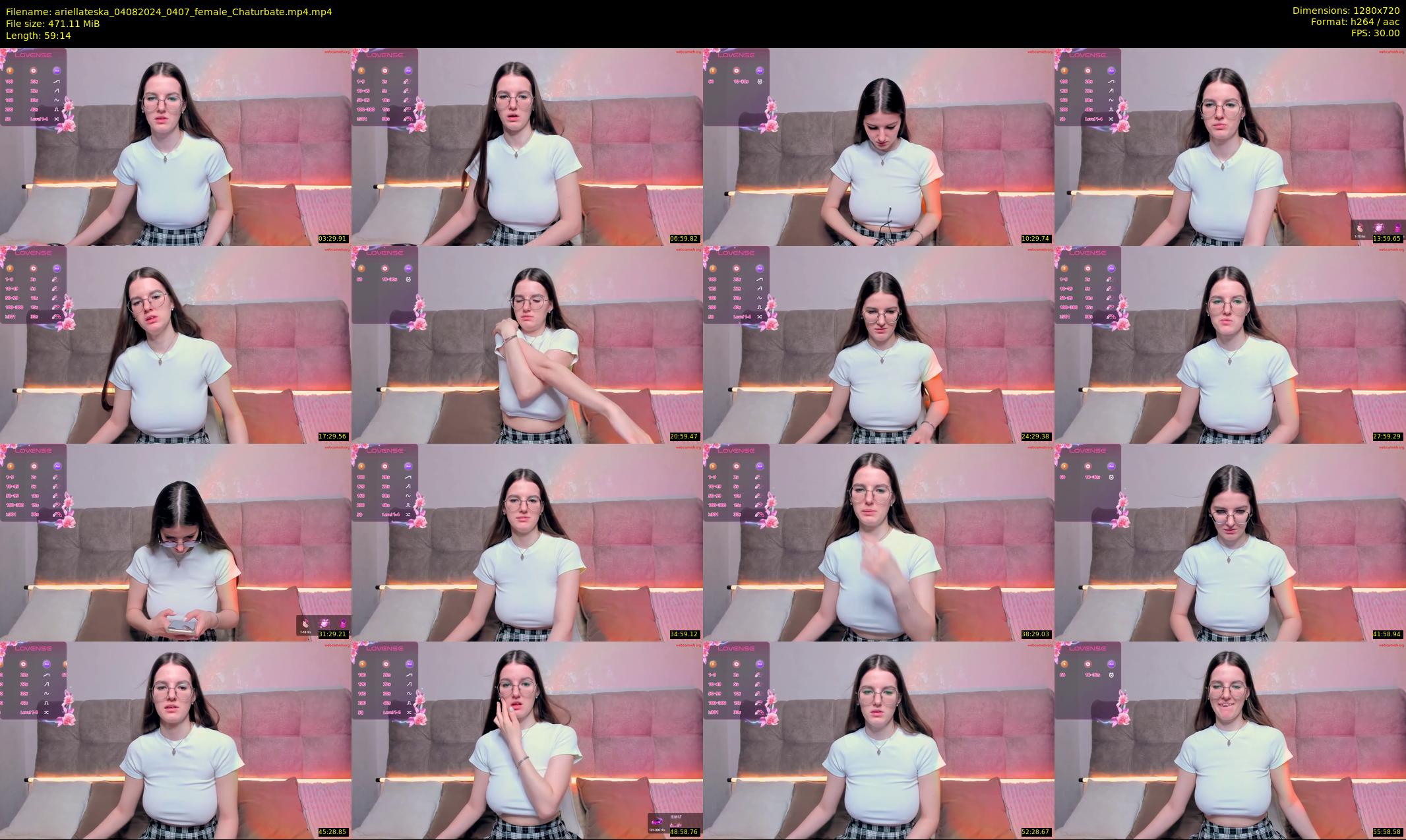 ariellateska — 60 minute Chaturbate female cam show recording, 720p, Aug 4, 2024