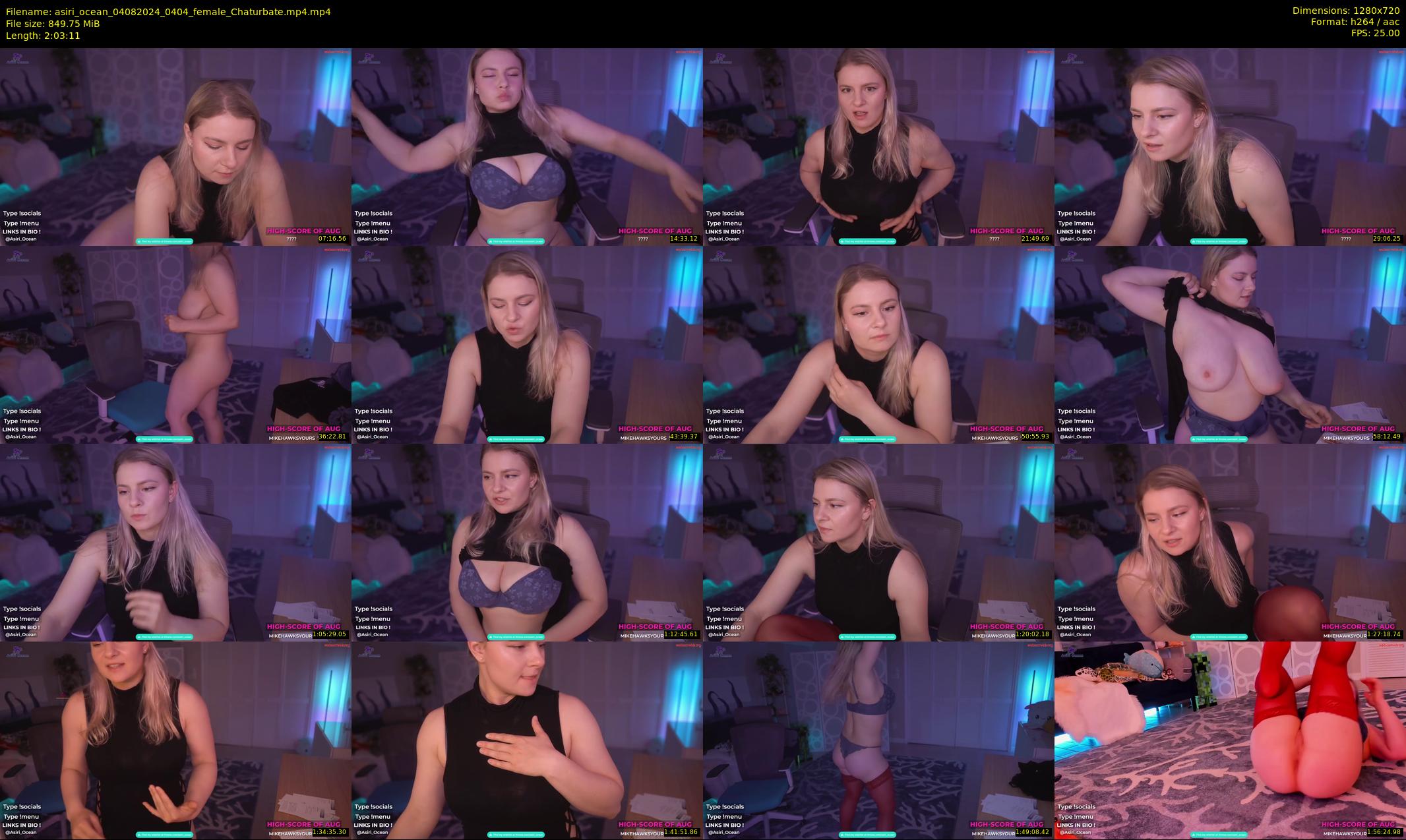 asiri_ocean — 124 minute Chaturbate female cam show recording, 720p, Aug 4, 2024