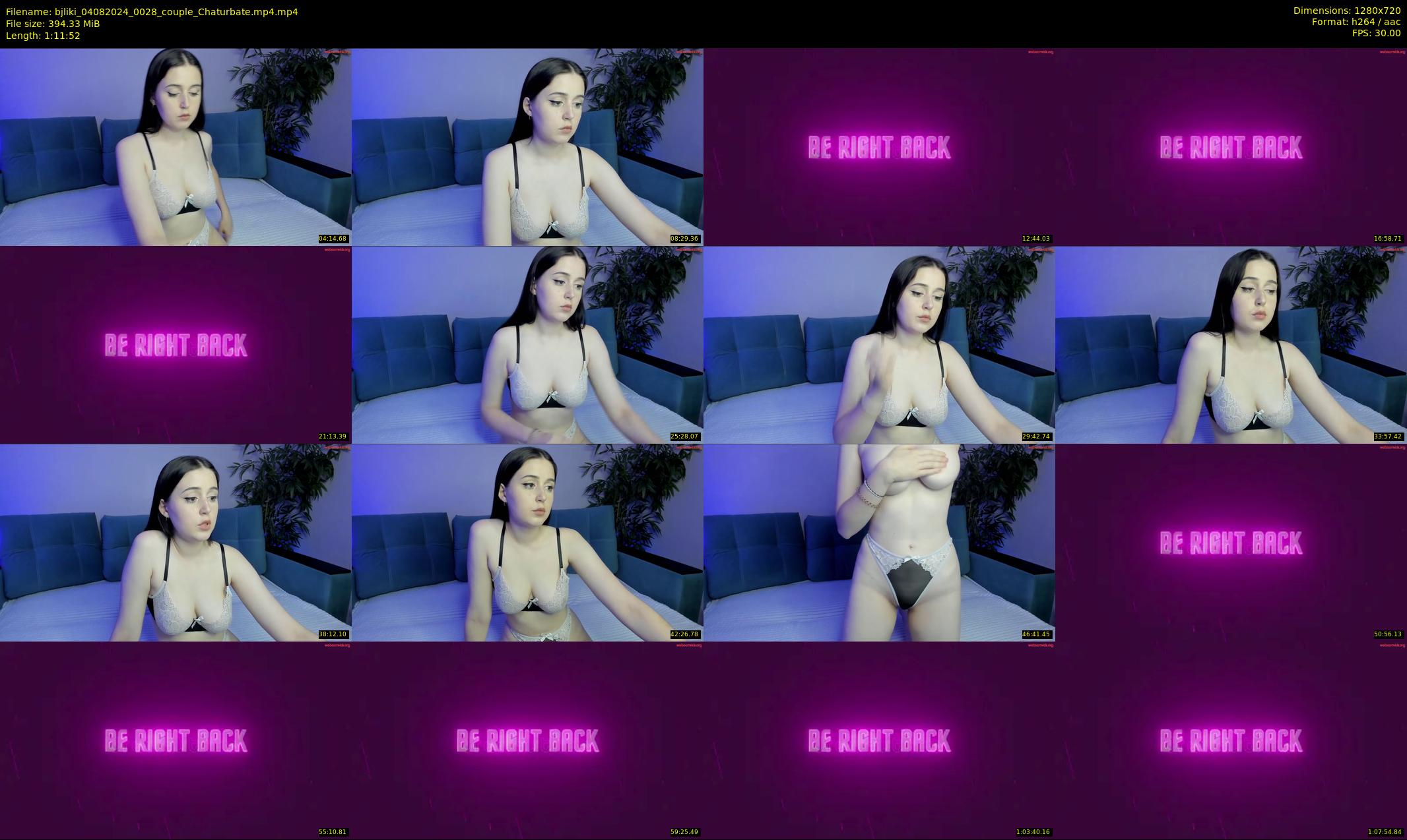 bjliki — 72 minute Chaturbate couple cam show recording, 720p, Aug 4, 2024