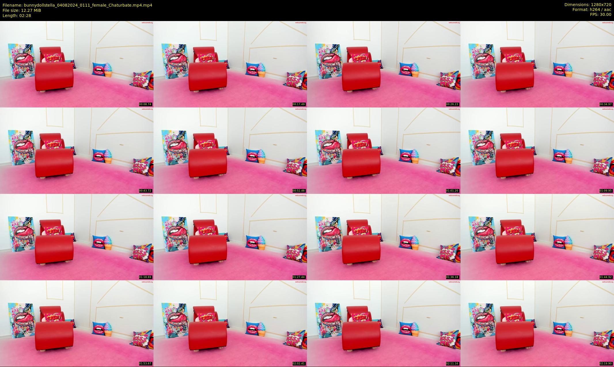 bunnydollstella — 3 minute Chaturbate female cam show recording, 720p, Aug 4, 2024