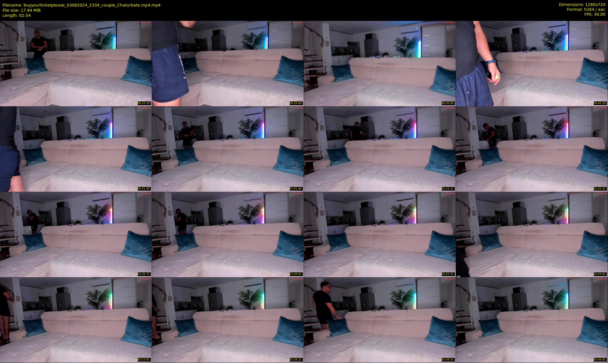 buyyourticketplease — 3 minute Chaturbate couple cam show recording, 720p, Aug 3, 2024