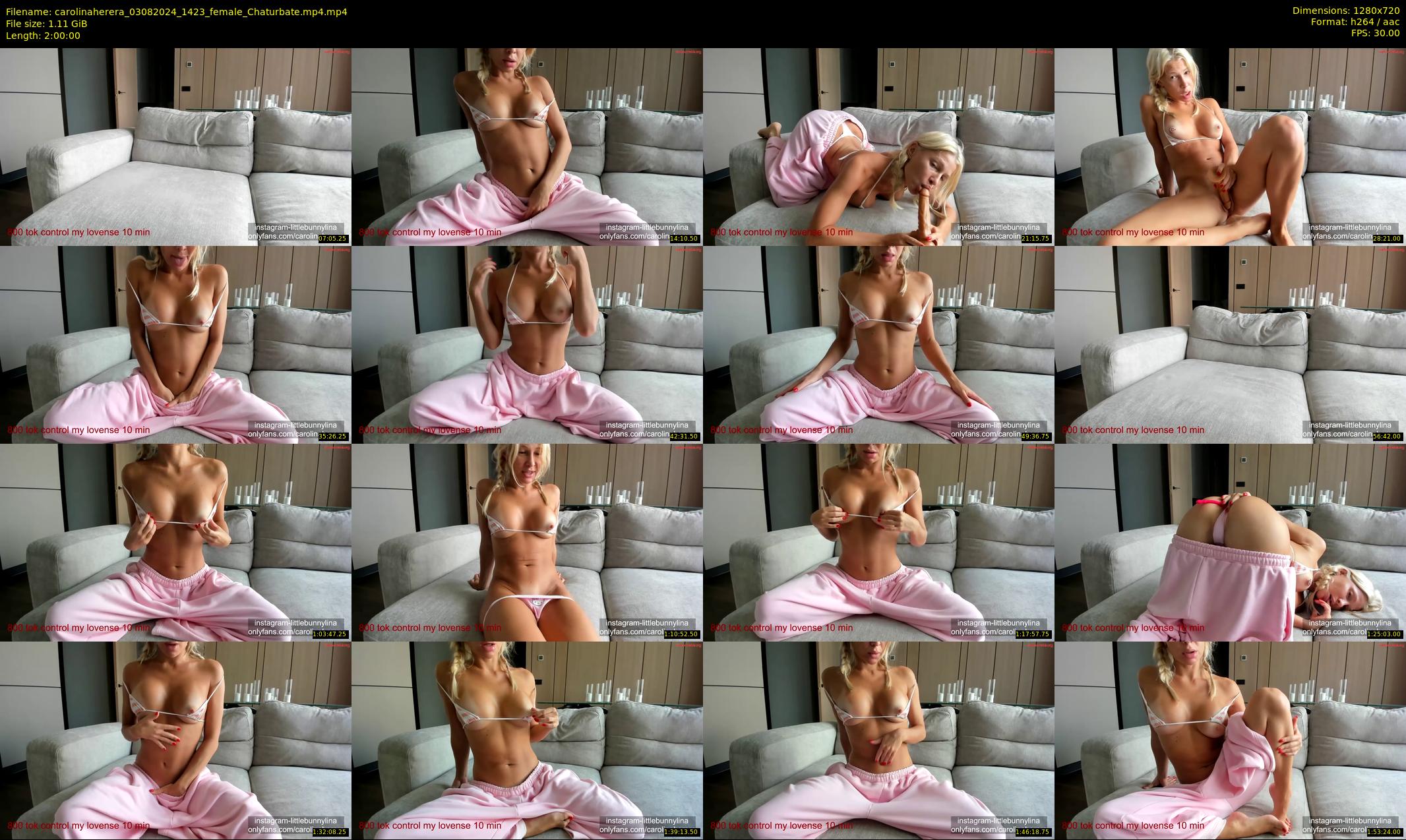 carolinaherera — 120 minute Chaturbate female cam show recording, 720p, Aug 3, 2024
