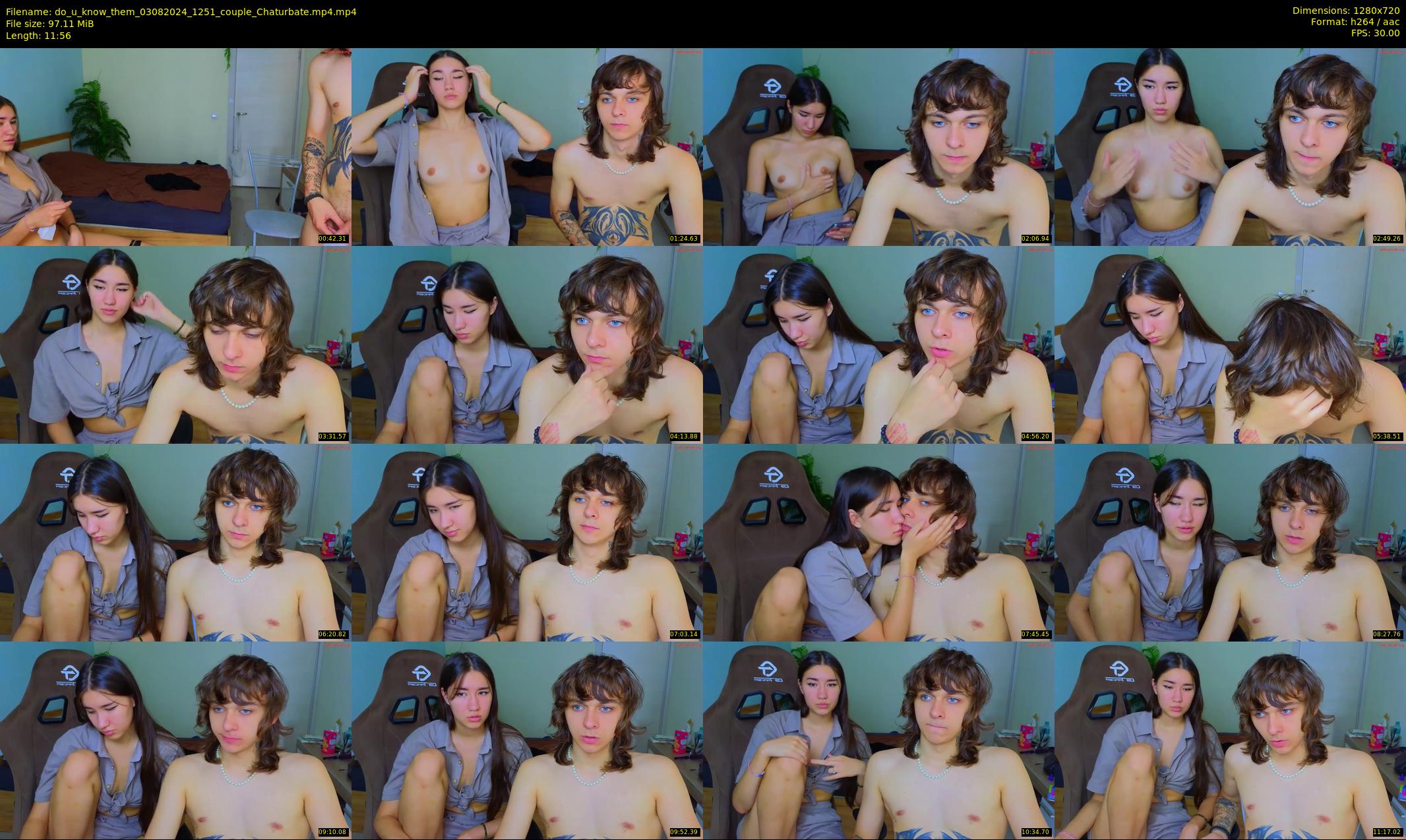 do_u_know_them — 12 minute Chaturbate couple cam show recording, 720p, Aug 3, 2024