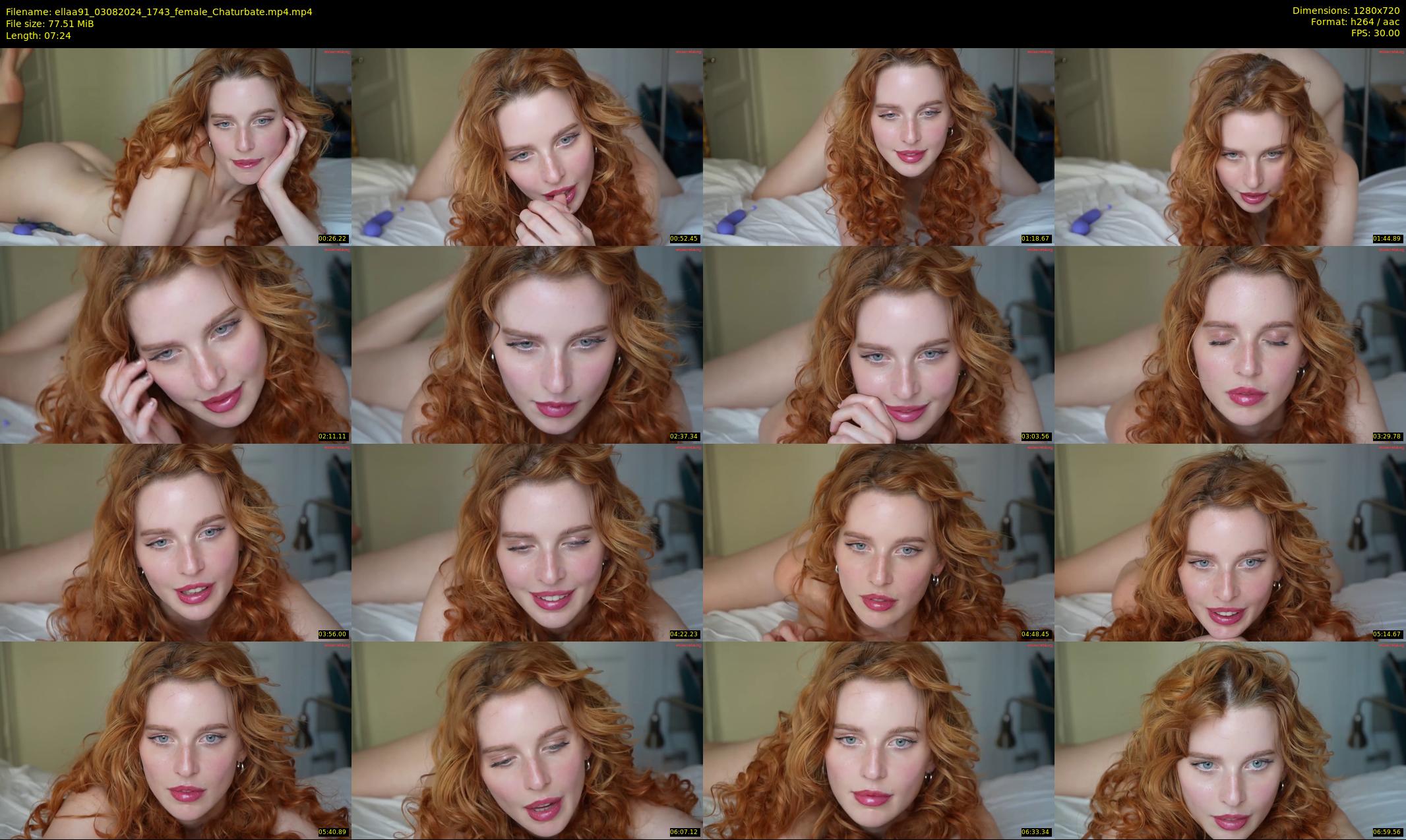 ellaa91 — 8 minute Chaturbate female cam show recording, 720p, Aug 3, 2024