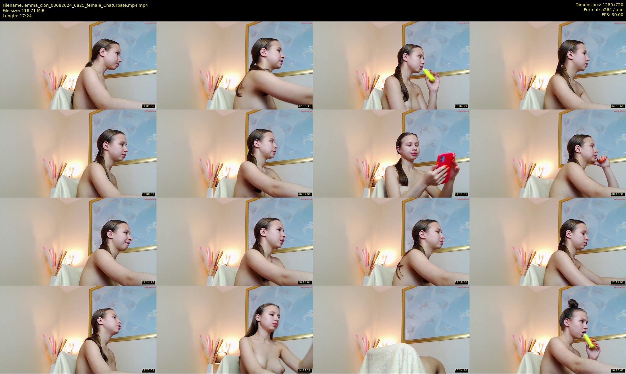emma_clon — 18 minute Chaturbate female cam show recording, 720p, Aug 3, 2024