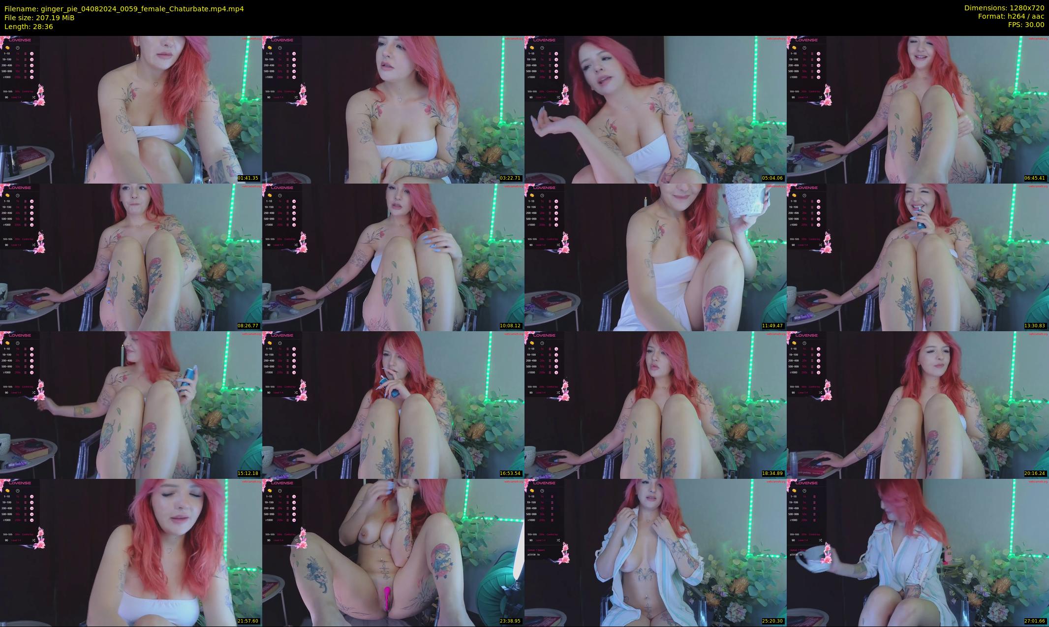 ginger_pie — 29 minute Chaturbate female cam show recording, 720p, Aug 4, 2024