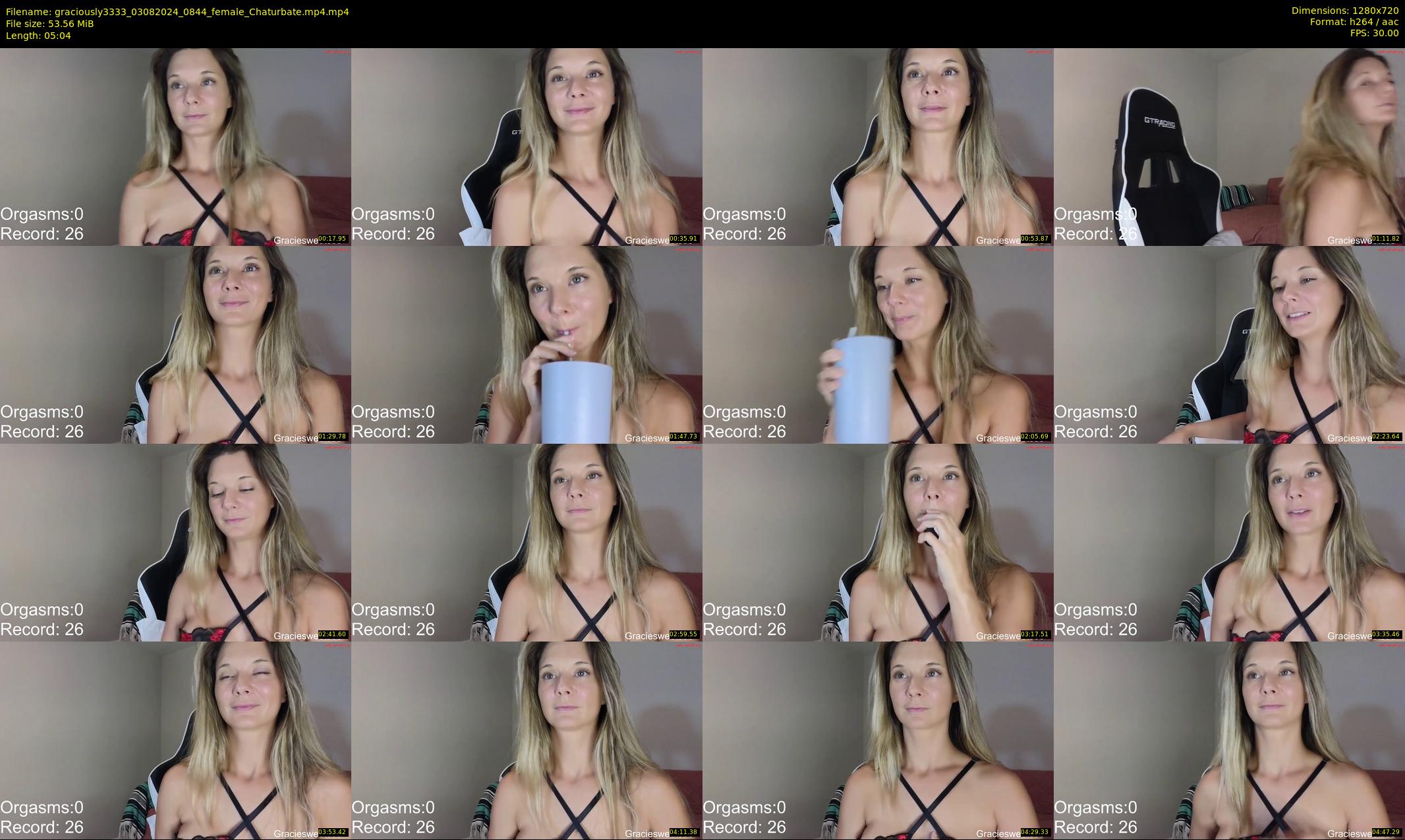 graciously3333 — 6 minute Chaturbate female cam show recording, 720p, Aug 3, 2024