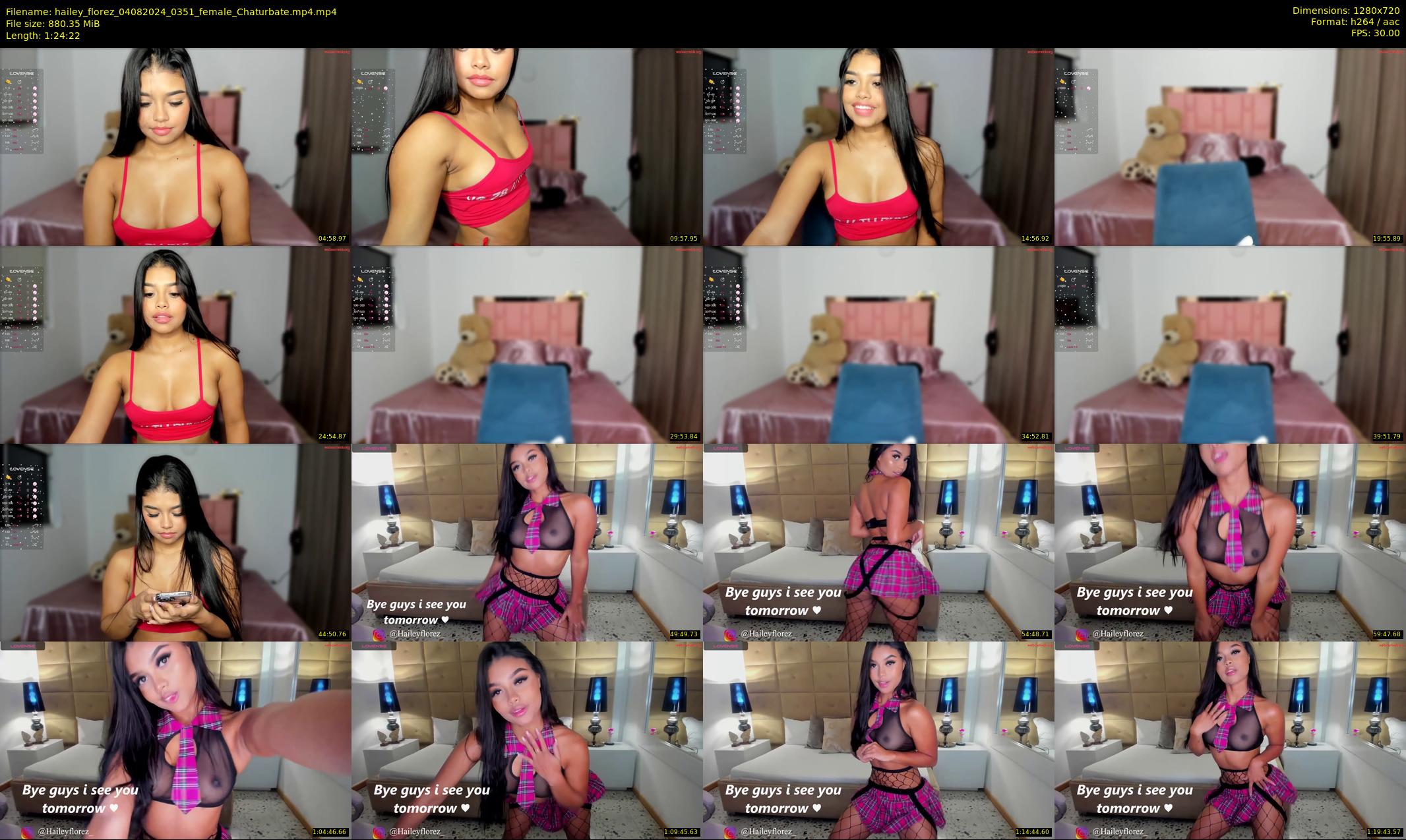 hailey_florez — 85 minute Chaturbate female cam show recording, 720p, Aug 4, 2024