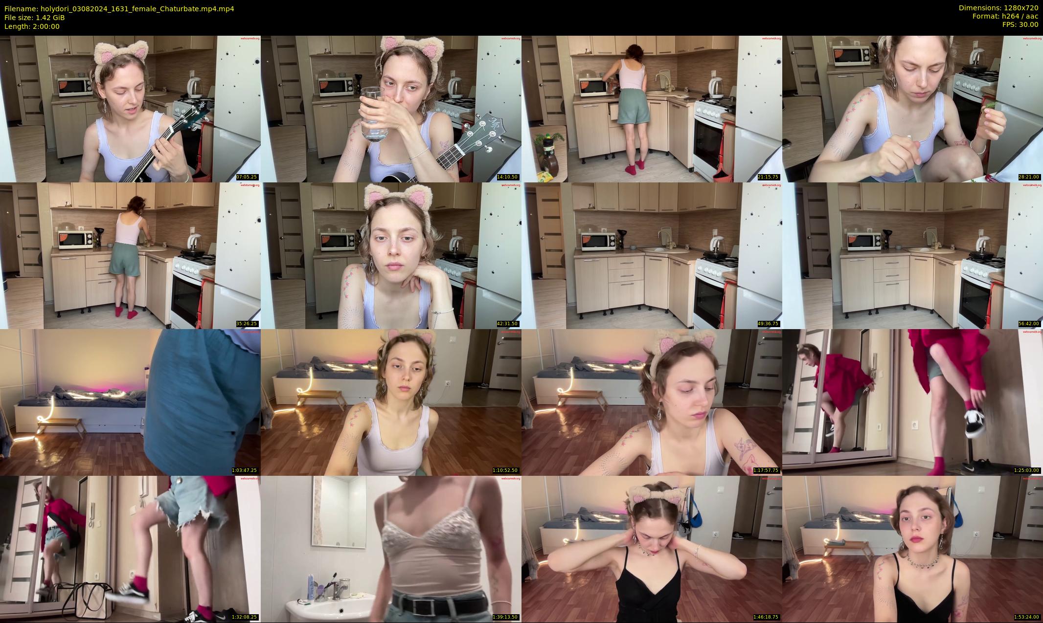 holydori — 120 minute Chaturbate female cam show recording, 720p, Aug 3, 2024