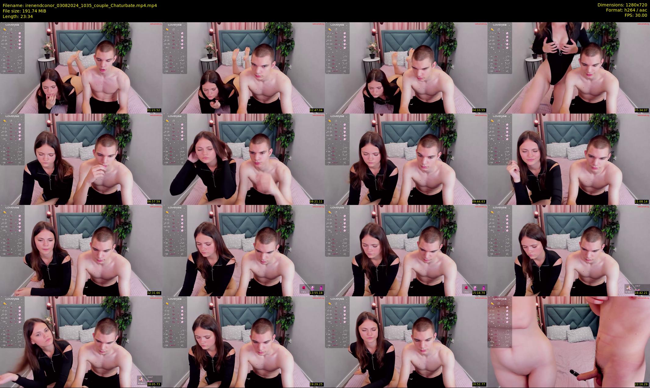 irenendconor — 24 minute Chaturbate couple cam show recording, 720p, Aug 3, 2024