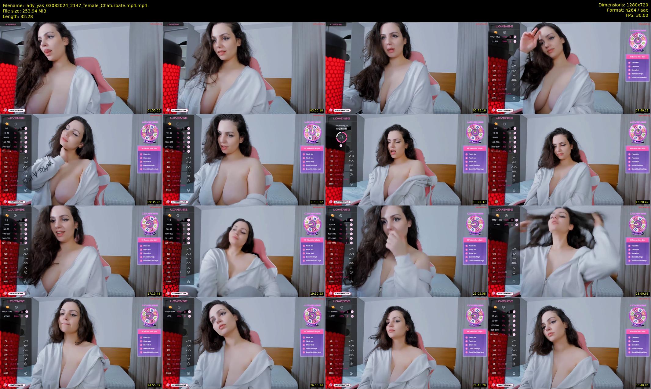 lady_yas — 33 minute Chaturbate female cam show recording, 720p, Aug 3, 2024