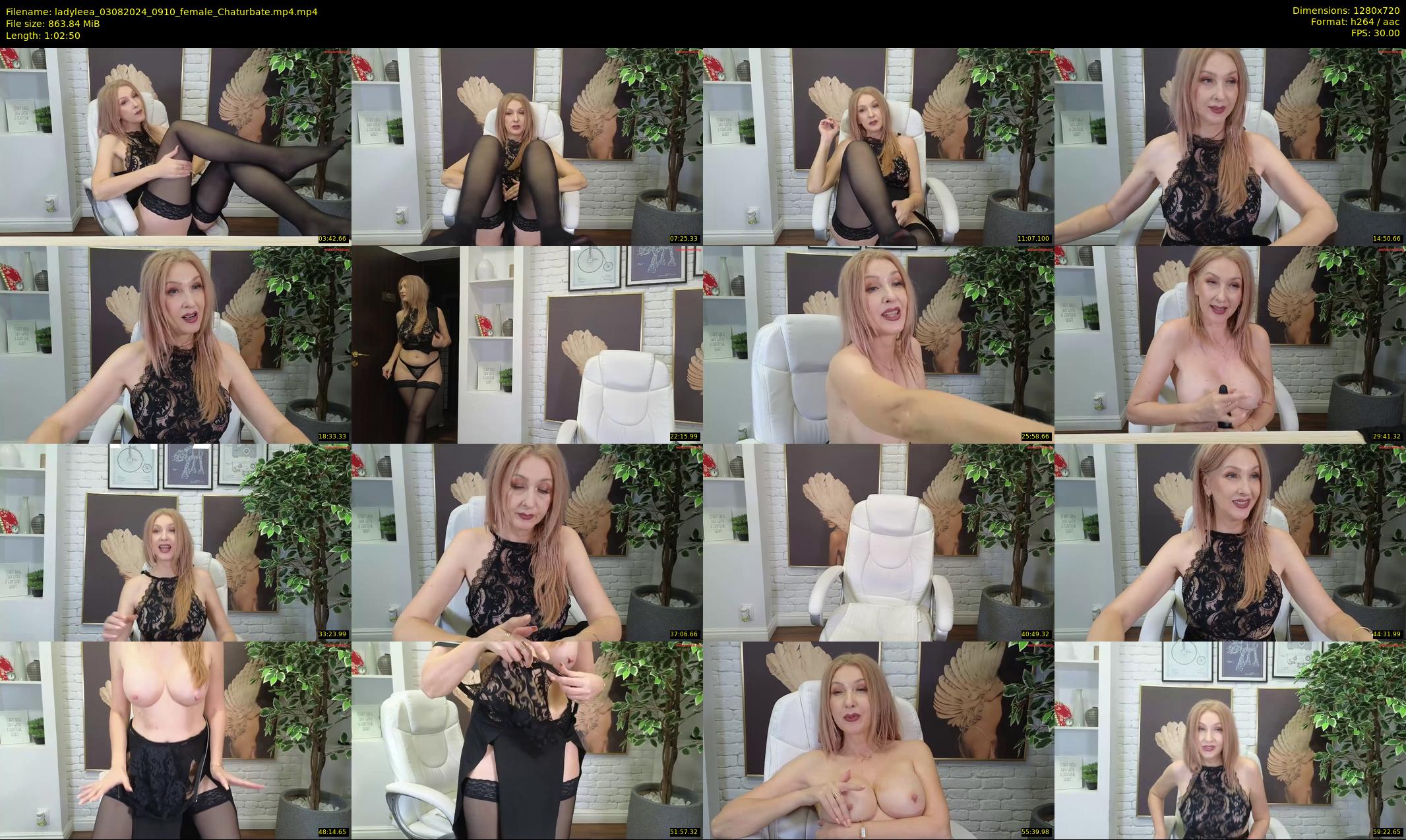 ladyleea — 63 minute Chaturbate female cam show recording, 720p, Aug 3, 2024