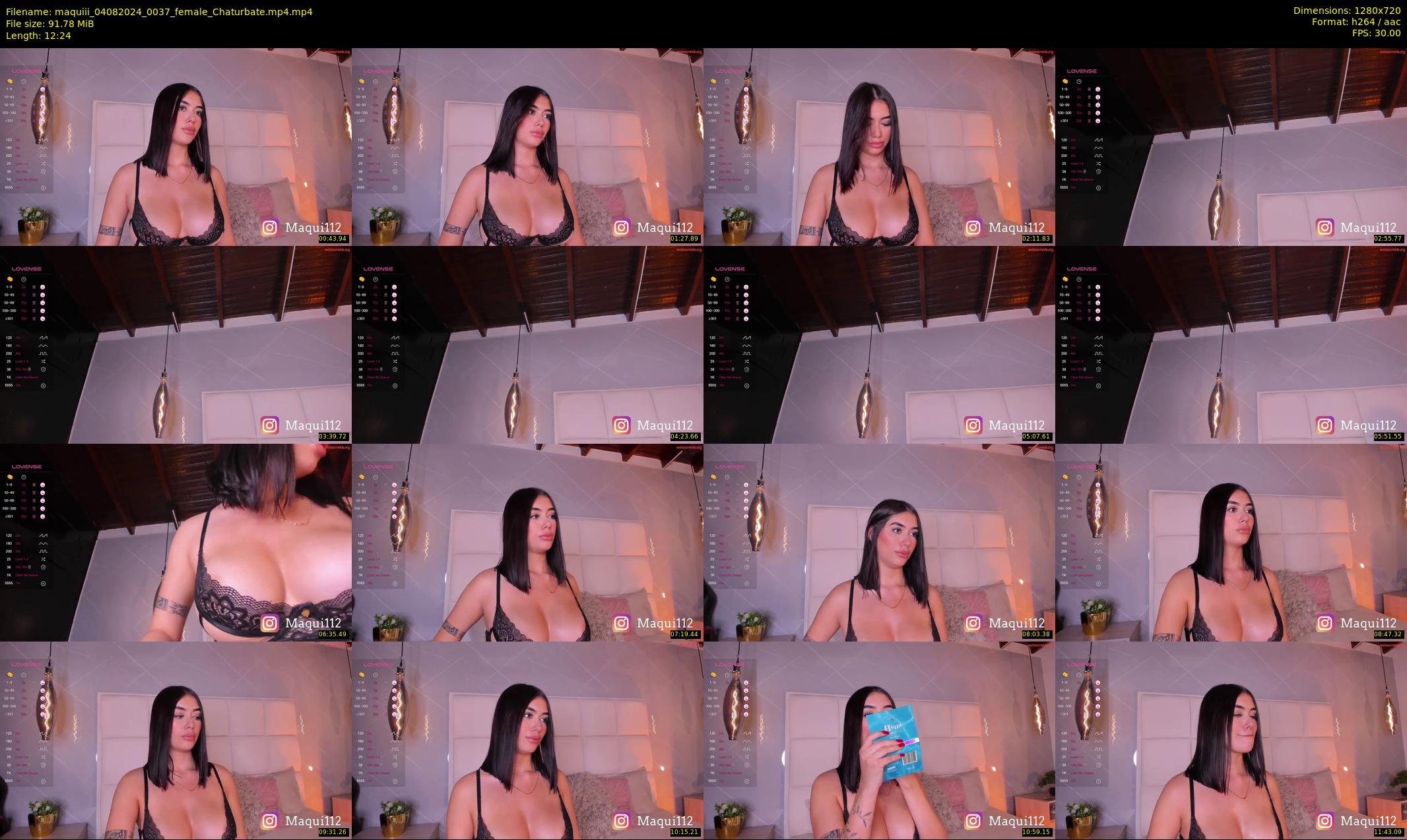 maquiii — 13 minute Chaturbate female cam show recording, 720p, Aug 4, 2024
