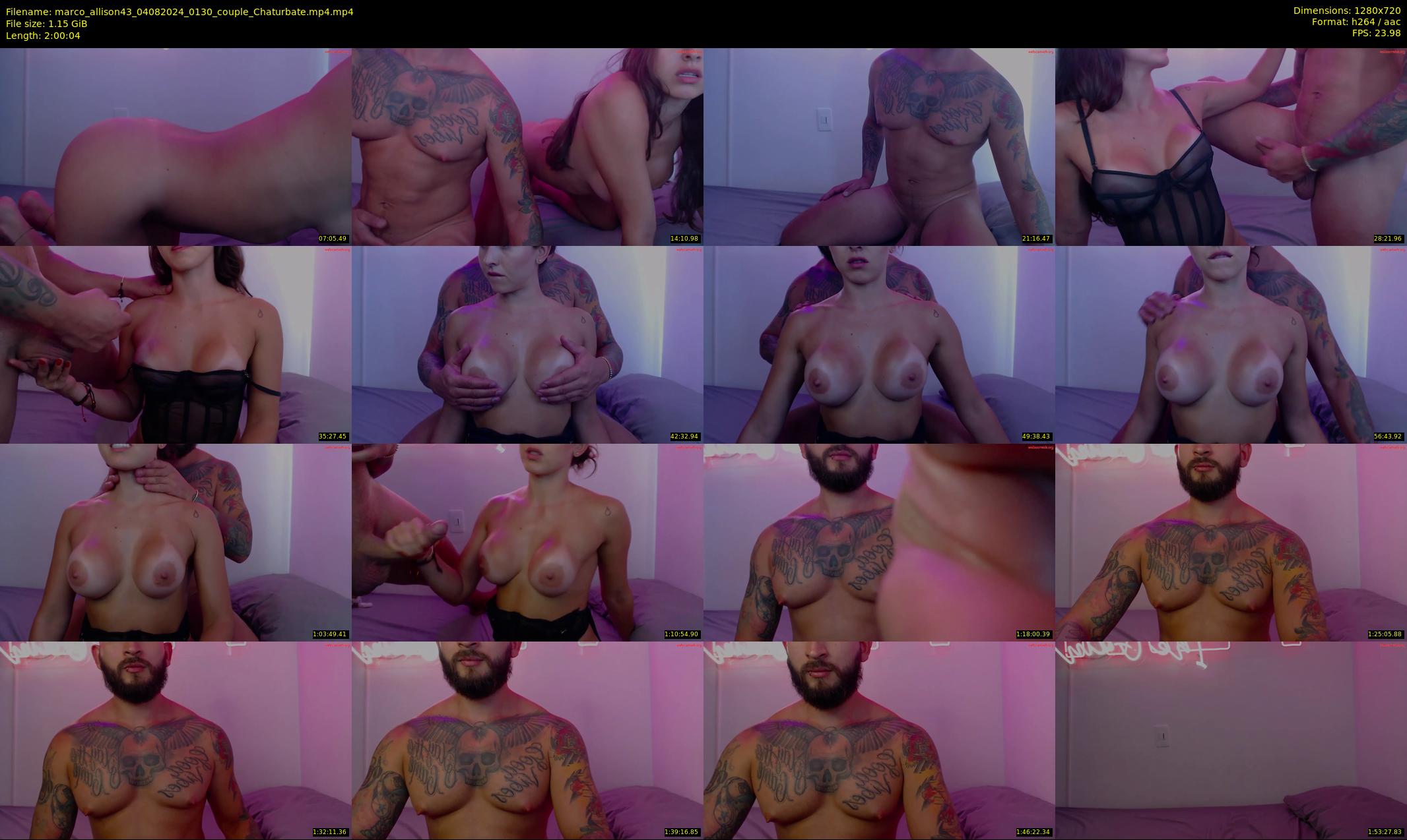 marco_allison43 — 121 minute Chaturbate couple cam show recording, 720p, Aug 4, 2024