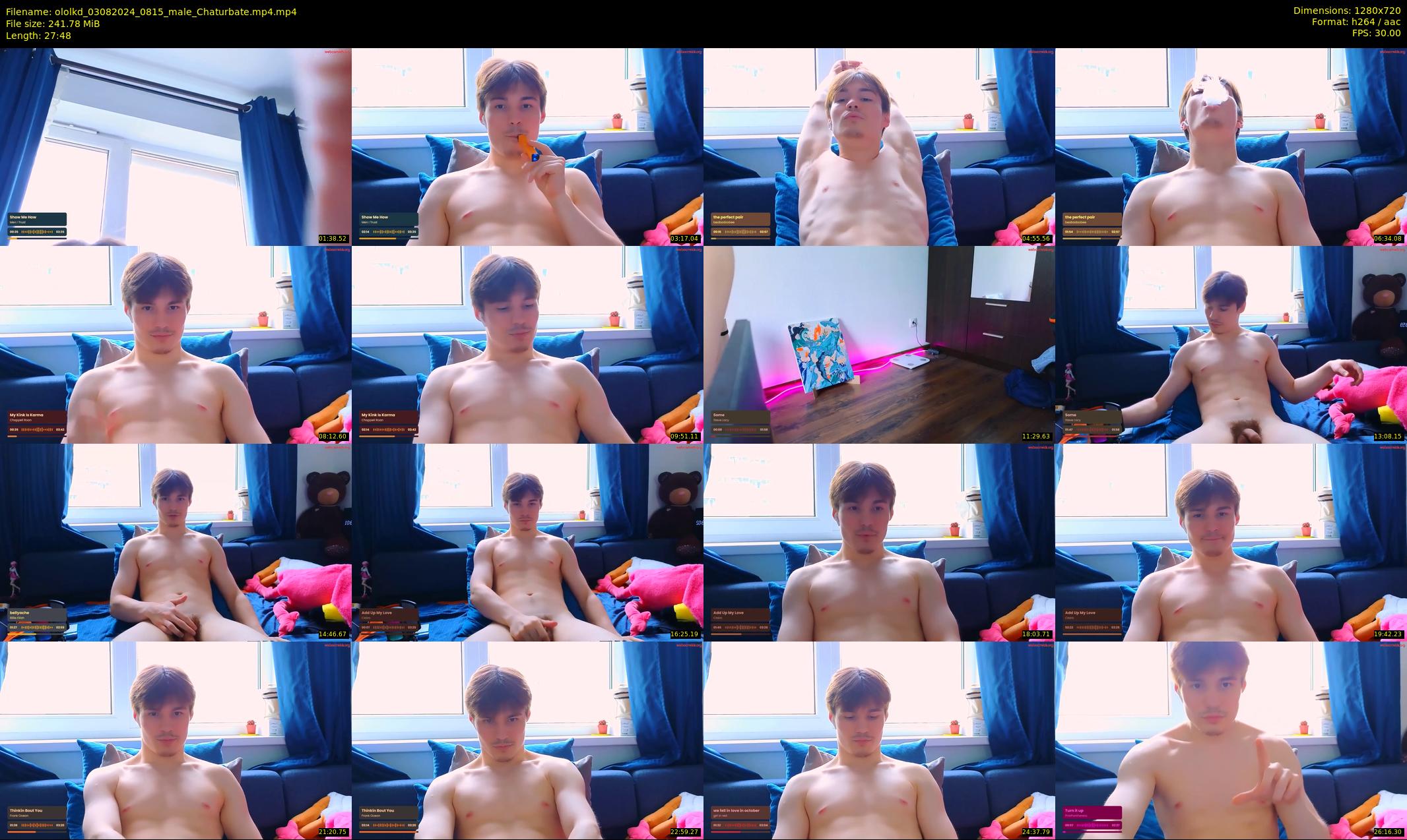 ololkd — 28 minute Chaturbate male cam show recording, 720p, Aug 3, 2024
