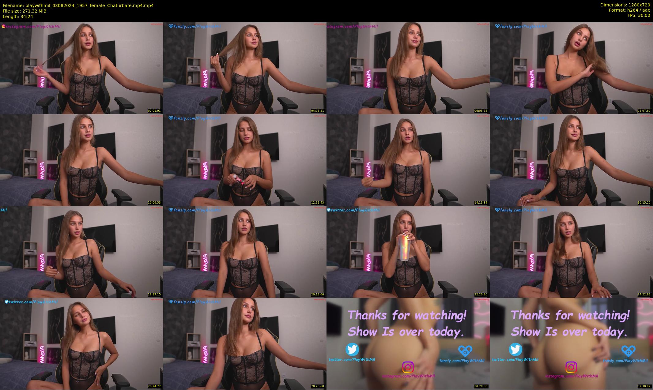 playwithmil — 35 minute Chaturbate couple cam show recording, 720p, Aug 3, 2024