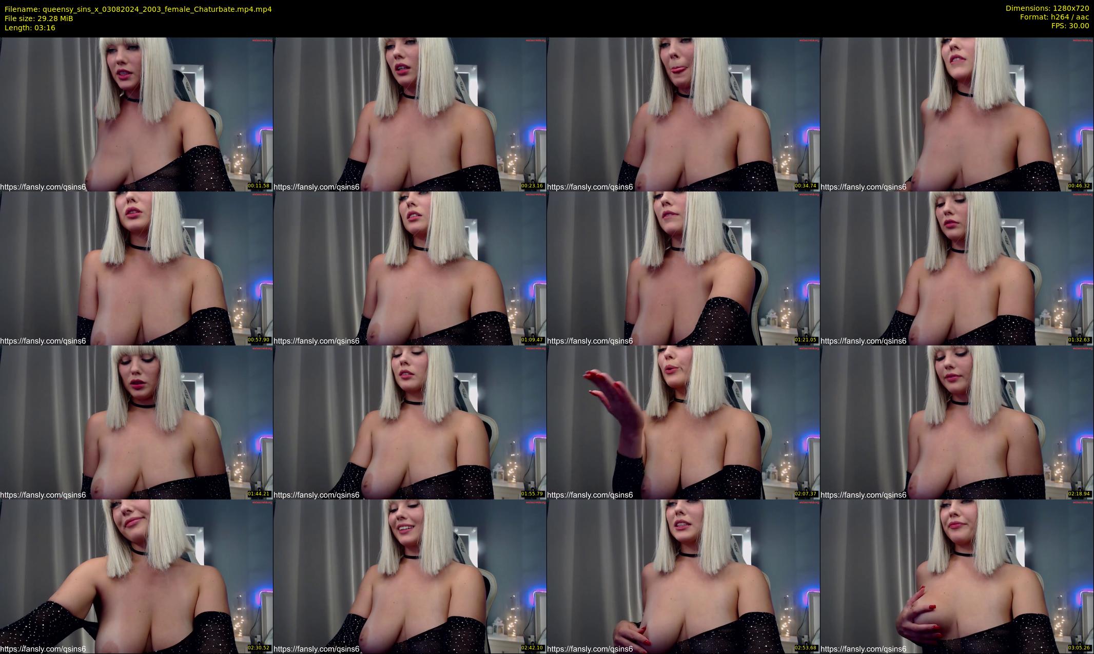queensy_sins_x — 4 minute Chaturbate female cam show recording, 720p, Aug 3, 2024