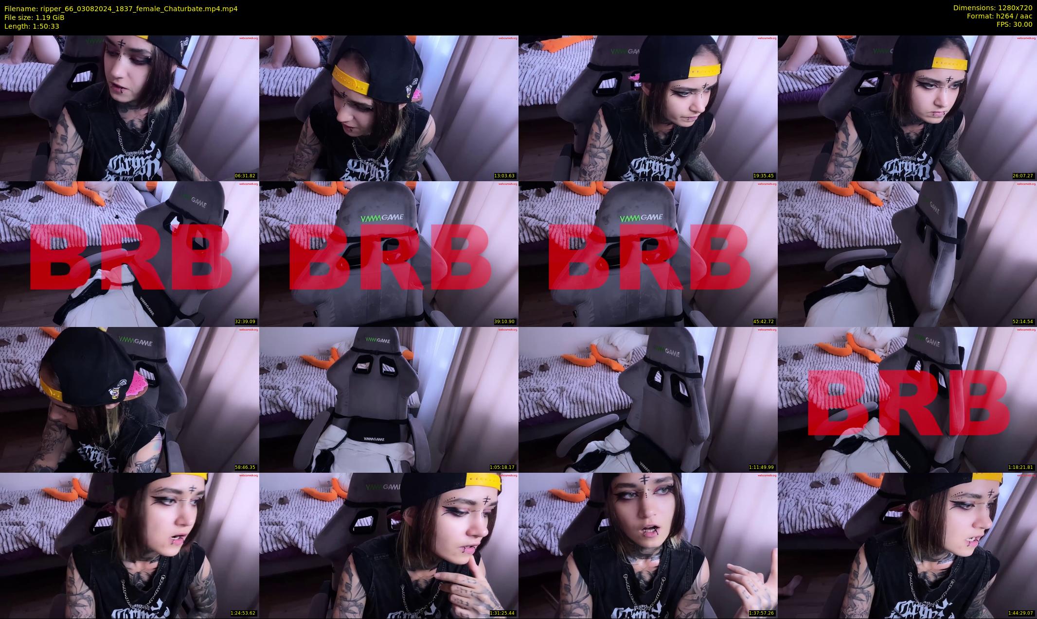 ripper_66 — 111 minute Chaturbate female cam show recording, 720p, Aug 3, 2024