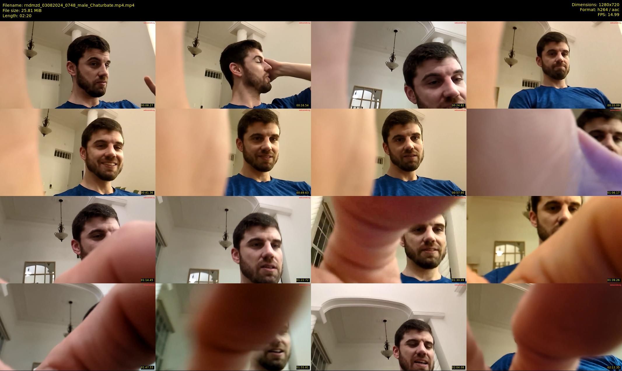 rndmzd — 3 minute Chaturbate male cam show recording, 720p, Aug 3, 2024