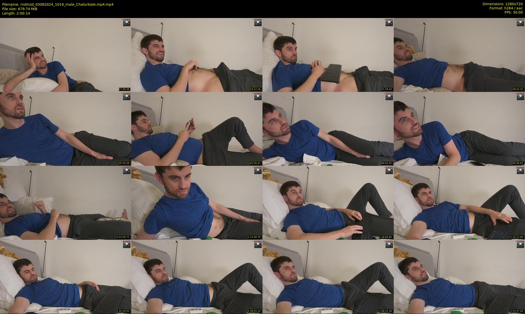 rndmzd — 121 minute Chaturbate male cam show recording, 720p, Aug 3, 2024