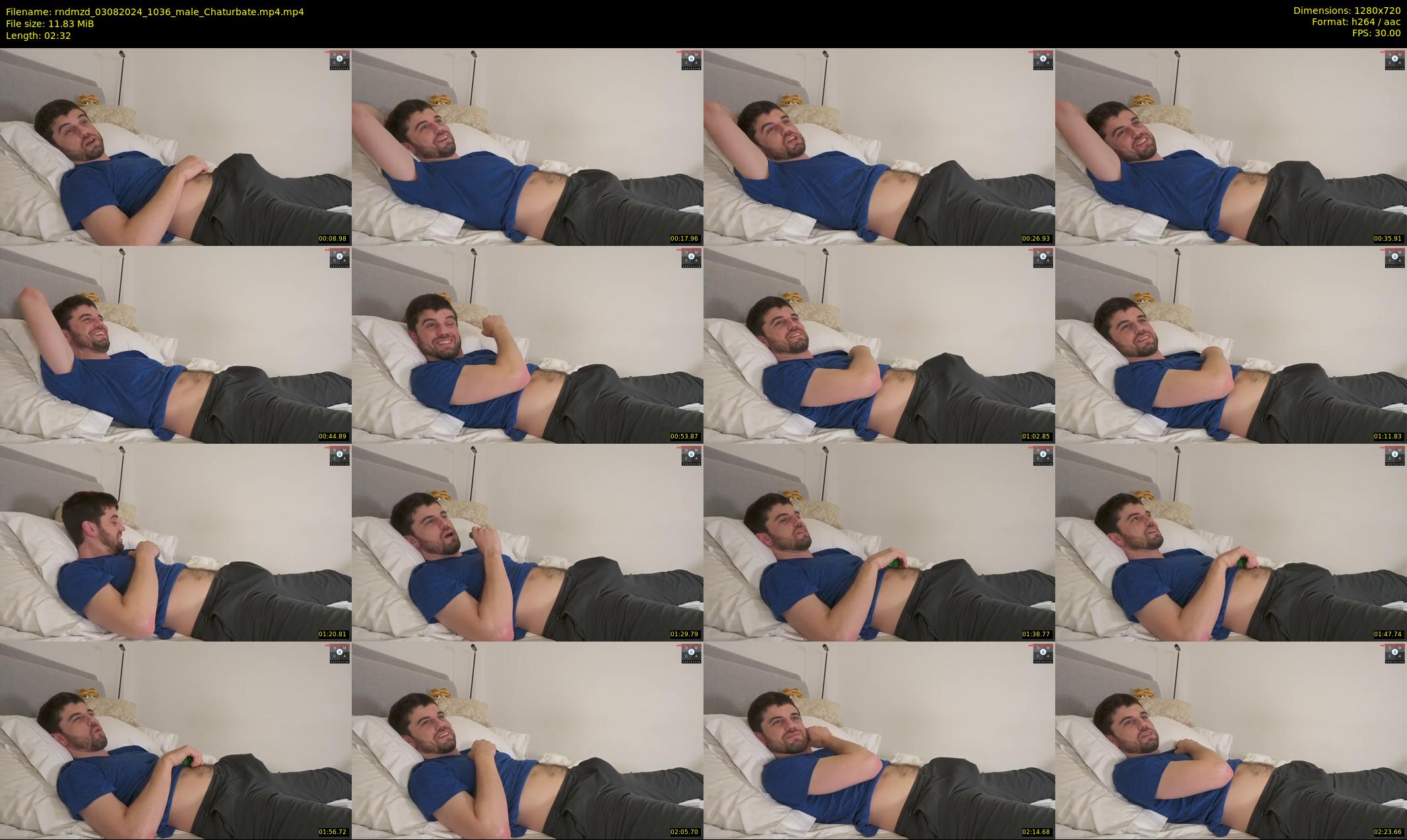 rndmzd — 3 minute Chaturbate male cam show recording, 720p, Aug 3, 2024