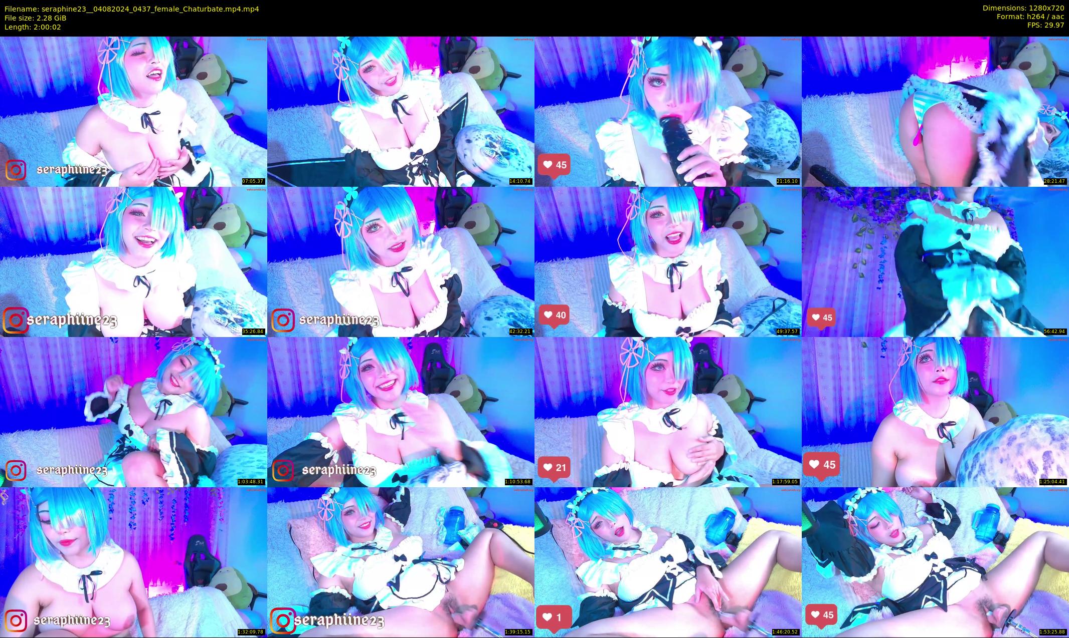 seraphine23_ — 121 minute Chaturbate female cam show recording, 720p, Aug 4, 2024