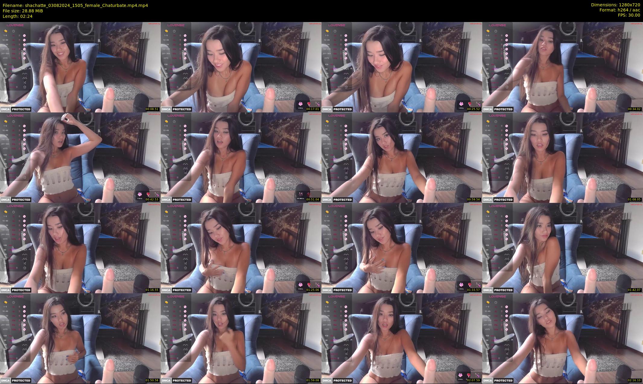 shachatte — 3 minute Chaturbate couple cam show recording, 720p, Aug 3, 2024
